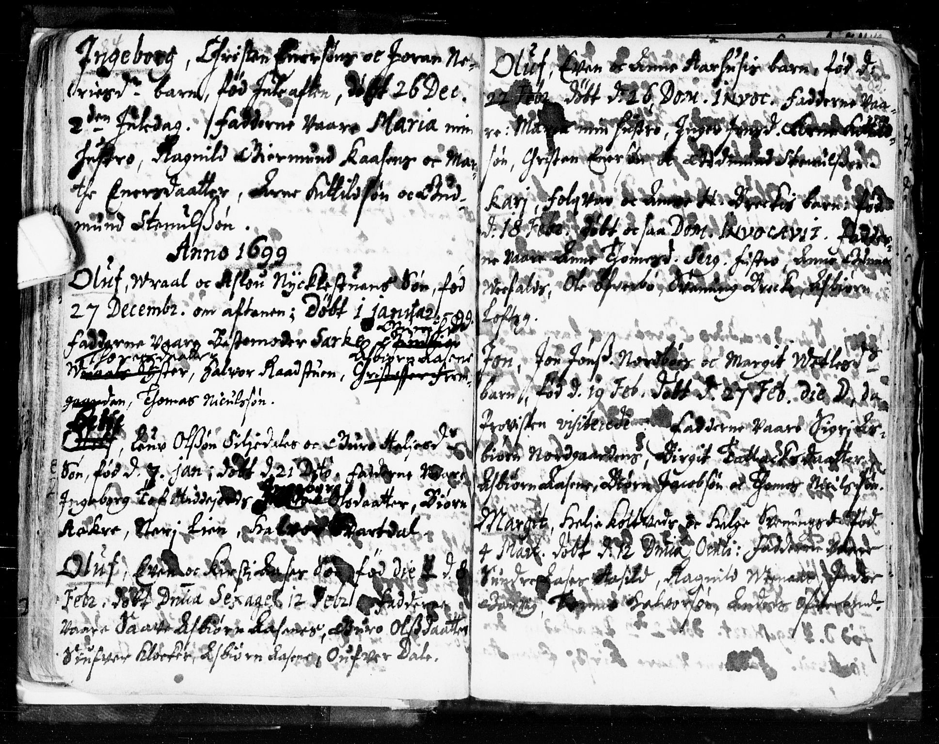 Seljord kirkebøker, AV/SAKO-A-20/F/Fa/L0002: Parish register (official) no. I 2, 1689-1713, p. 84-85