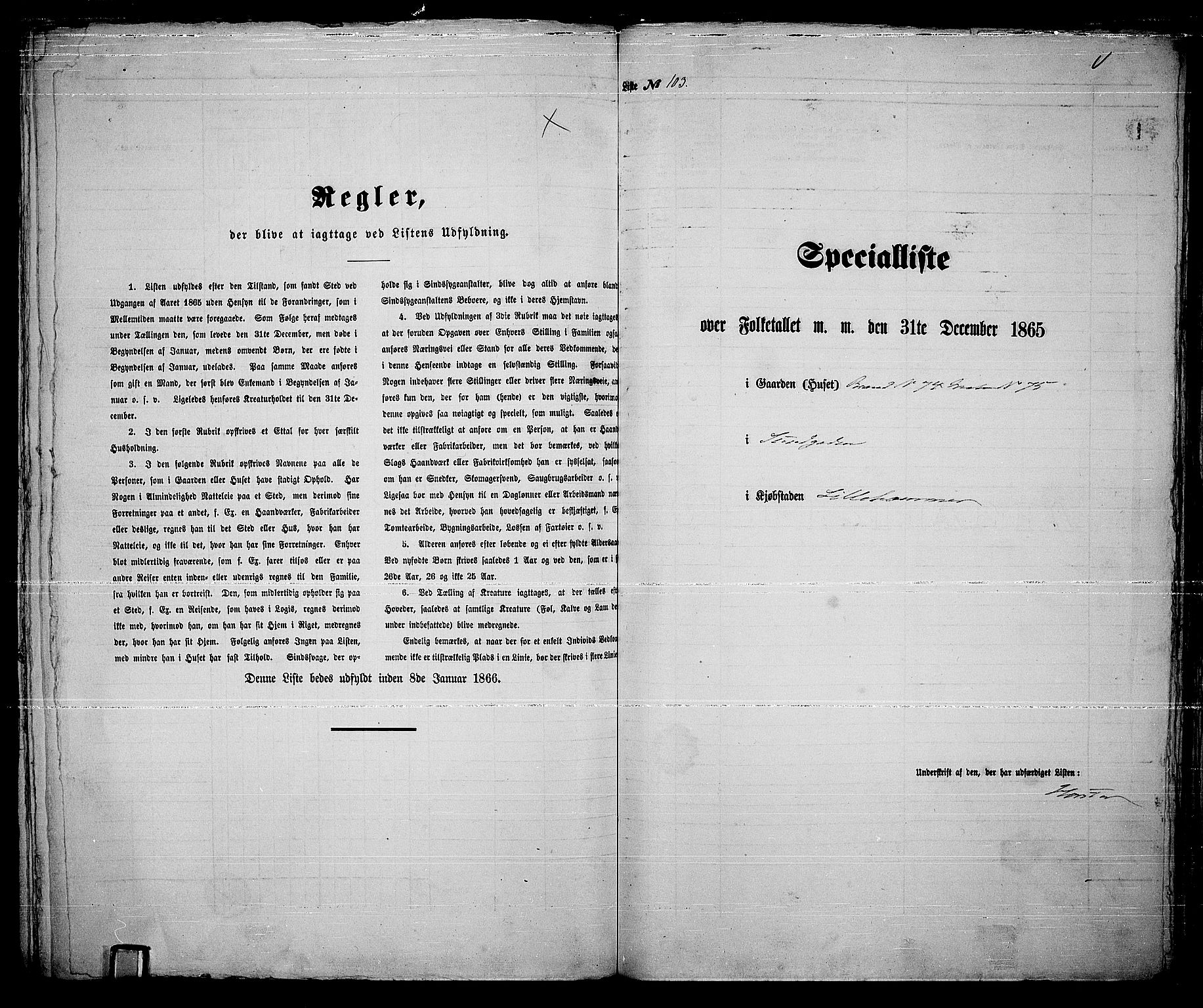 RA, 1865 census for Fåberg/Lillehammer, 1865, p. 212