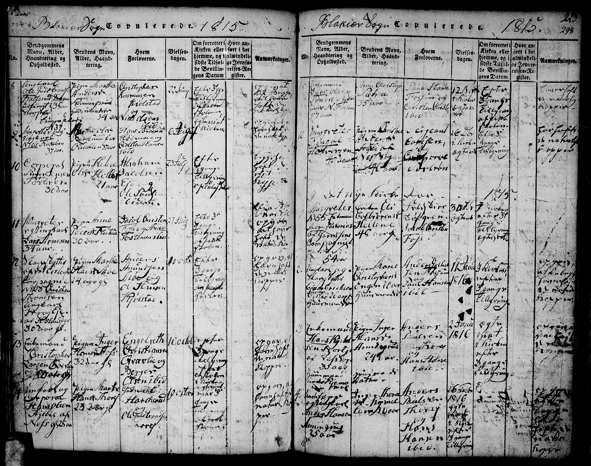 Aurskog prestekontor Kirkebøker, AV/SAO-A-10304a/F/Fa/L0005: Parish register (official) no. I 5, 1814-1829, p. 298