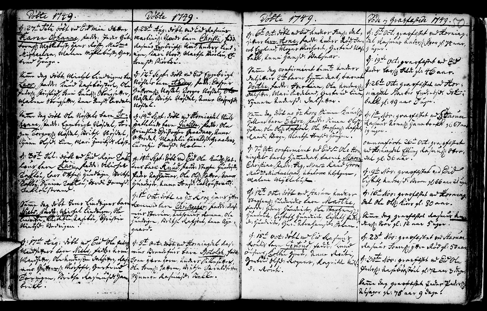 Eid sokneprestembete, AV/SAB-A-82301/H/Haa/Haaa/L0002: Parish register (official) no. A 2, 1741-1769, p. 50