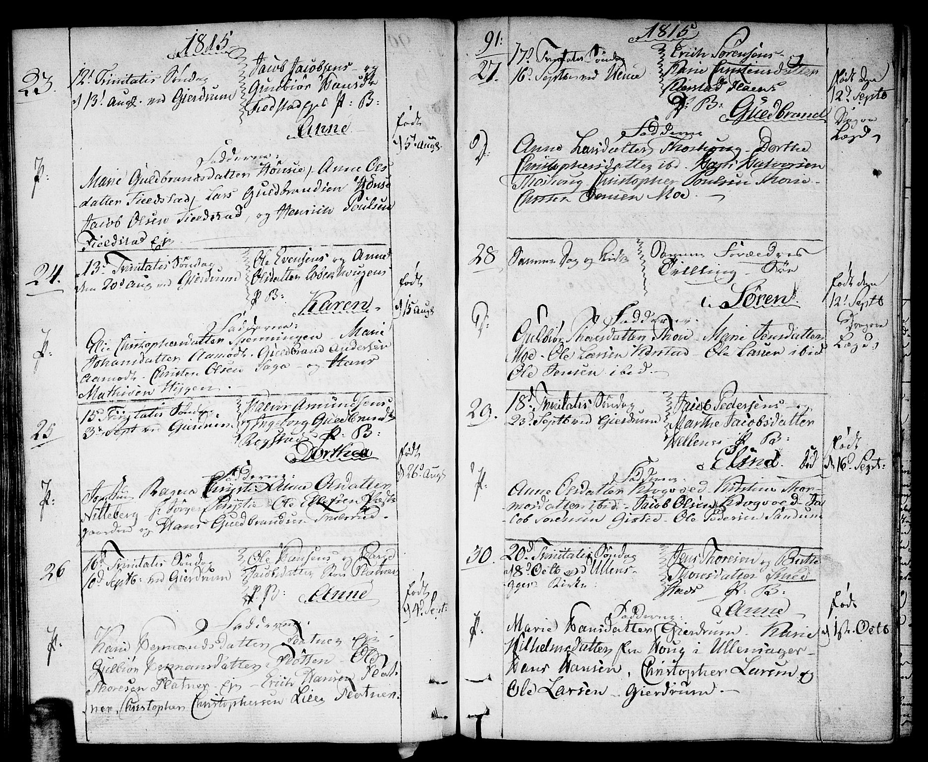 Gjerdrum prestekontor Kirkebøker, AV/SAO-A-10412b/F/Fa/L0003: Parish register (official) no. I 3, 1798-1815, p. 91