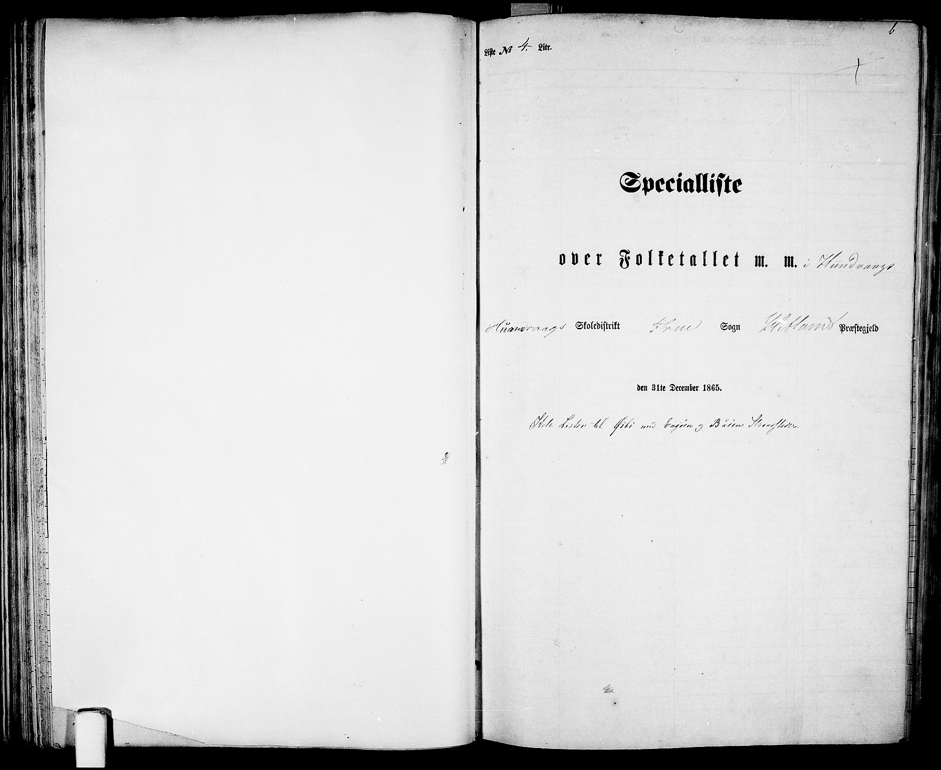 RA, 1865 census for Hetland, 1865, p. 50