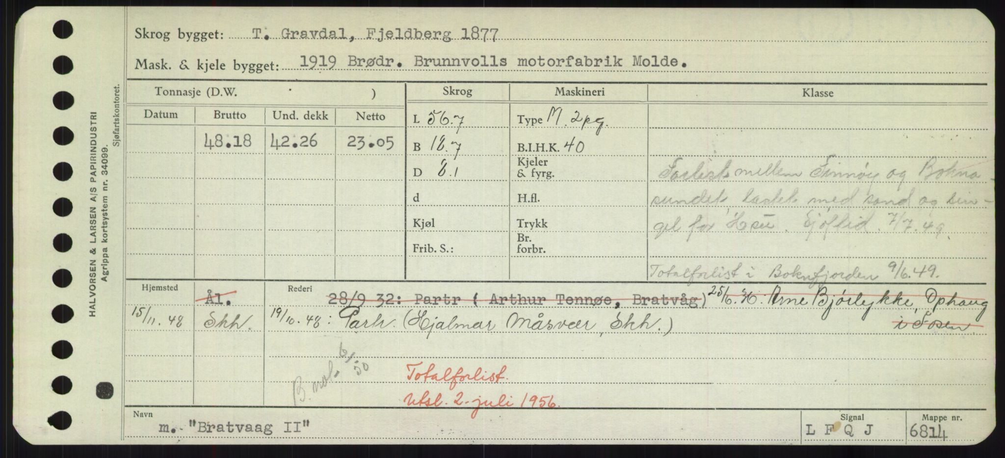 Sjøfartsdirektoratet med forløpere, Skipsmålingen, AV/RA-S-1627/H/Hd/L0005: Fartøy, Br-Byg, p. 145