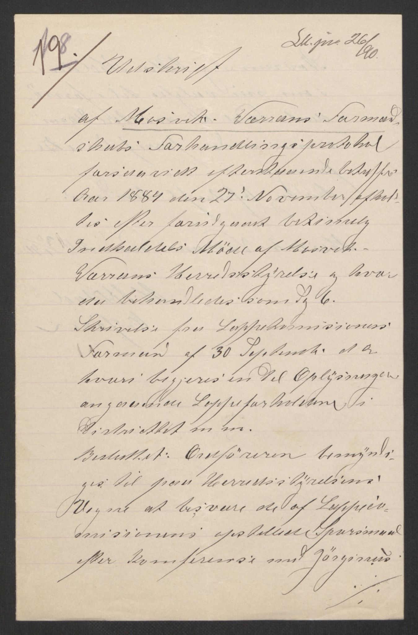 Landbruksdepartementet, Kontorer for reindrift og ferskvannsfiske, AV/RA-S-1247/2/E/Eb/L0014: Lappekommisjonen, 1885-1890, p. 908