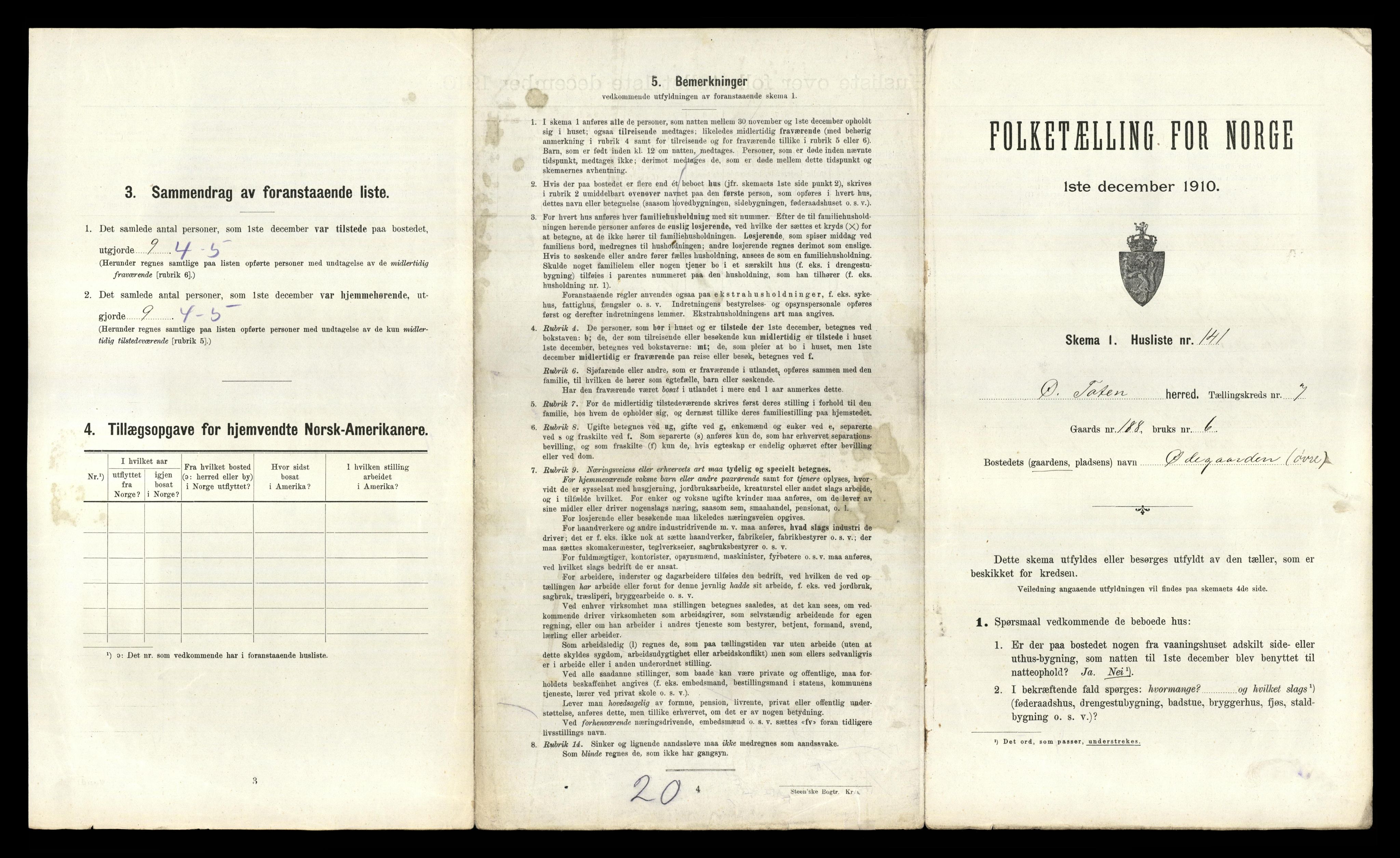 RA, 1910 census for Østre Toten, 1910, p. 2313