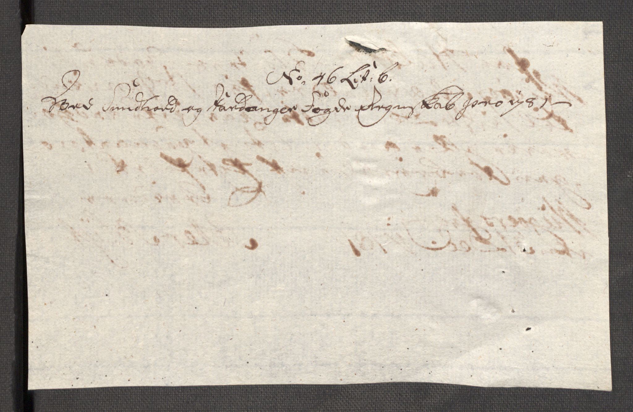 Rentekammeret inntil 1814, Reviderte regnskaper, Fogderegnskap, AV/RA-EA-4092/R48/L3097: Fogderegnskap Sunnhordland og Hardanger, 1781, p. 311