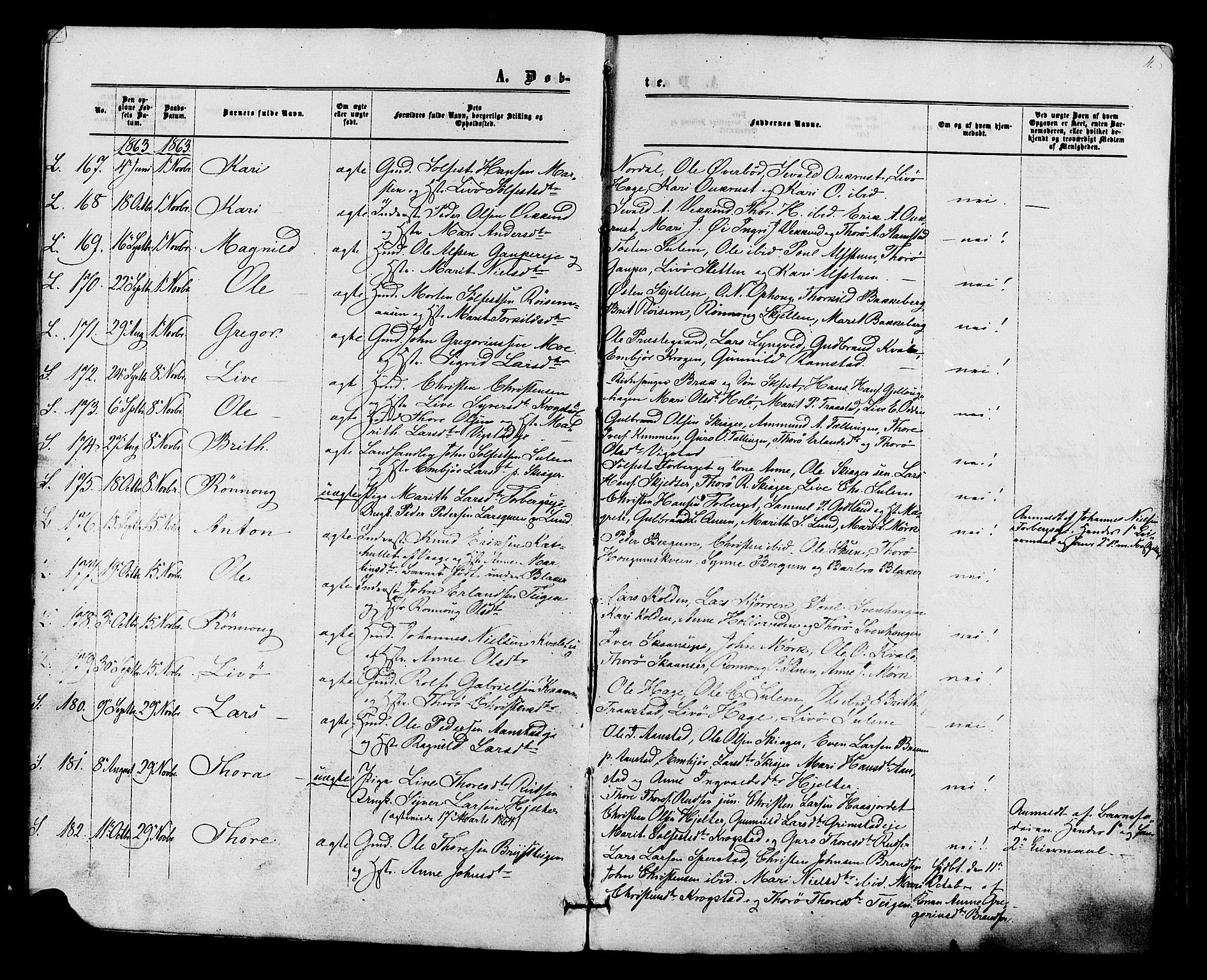 Lom prestekontor, AV/SAH-PREST-070/K/L0007: Parish register (official) no. 7, 1863-1884, p. 4