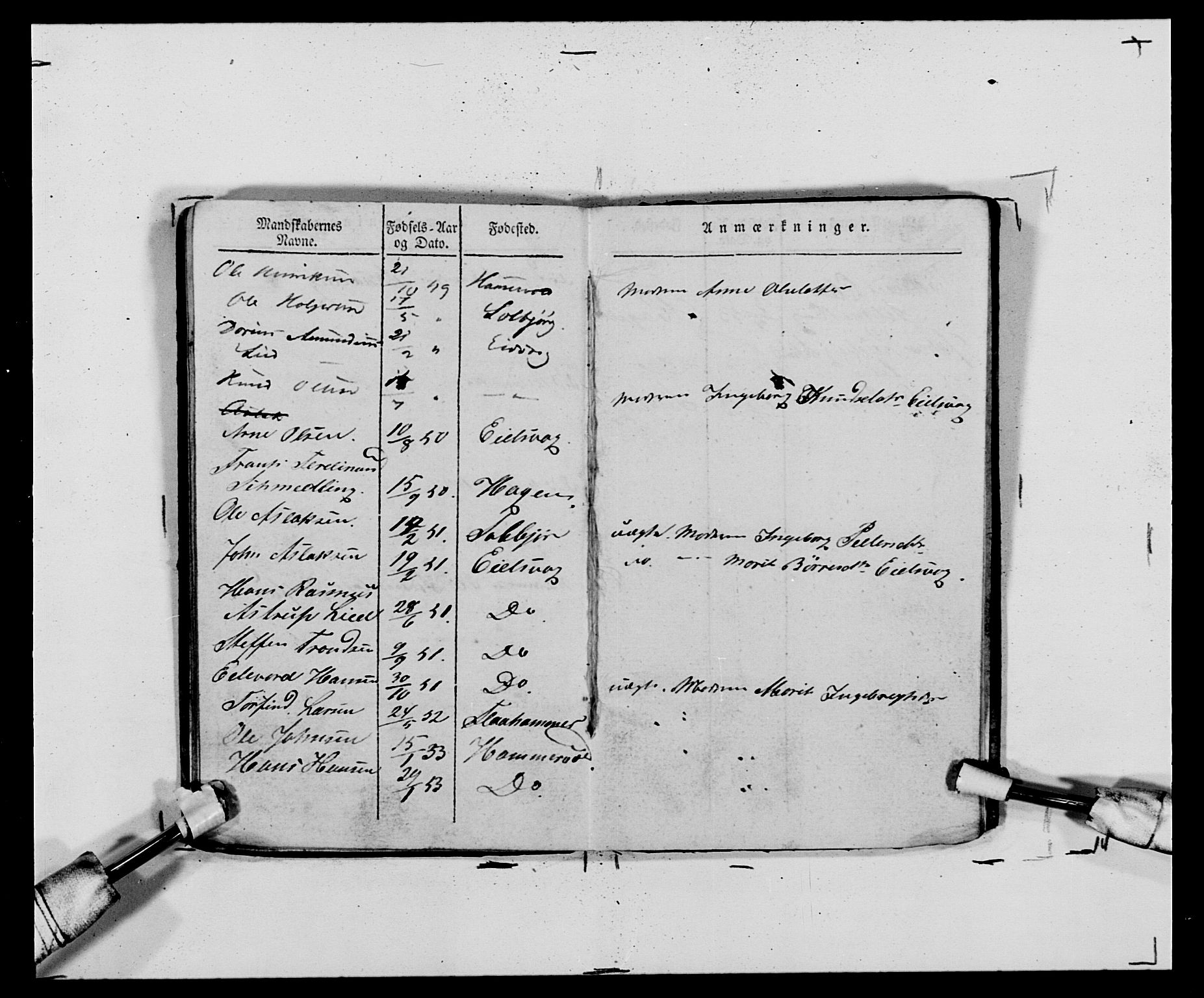 Generalitets- og kommissariatskollegiet, Det kongelige norske kommissariatskollegium, AV/RA-EA-5420/E/Eh/L0120: Tingvollske kompani, 1850-1870, p. 288