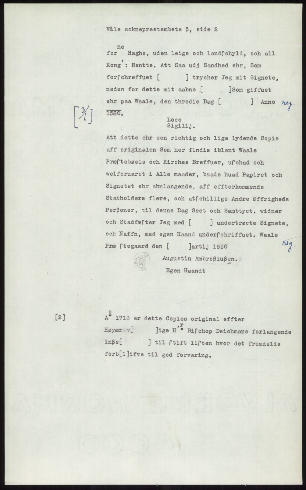 Samlinger til kildeutgivelse, Diplomavskriftsamlingen, AV/RA-EA-4053/H/Ha, p. 1119