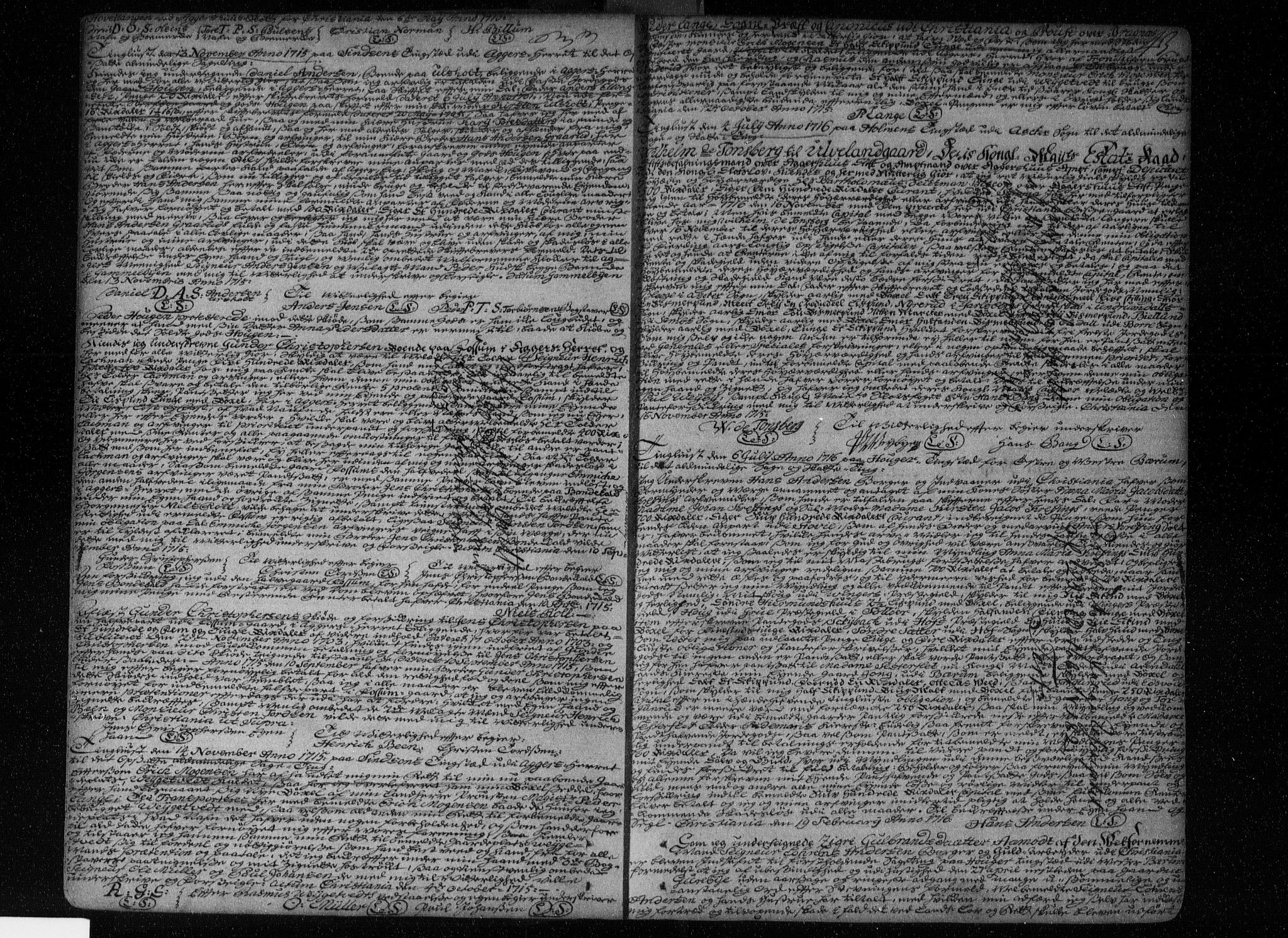 Aker sorenskriveri, AV/SAO-A-10895/G/Gb/Gba/L0001: Mortgage book no. I 1, 1710-1740, p. 43