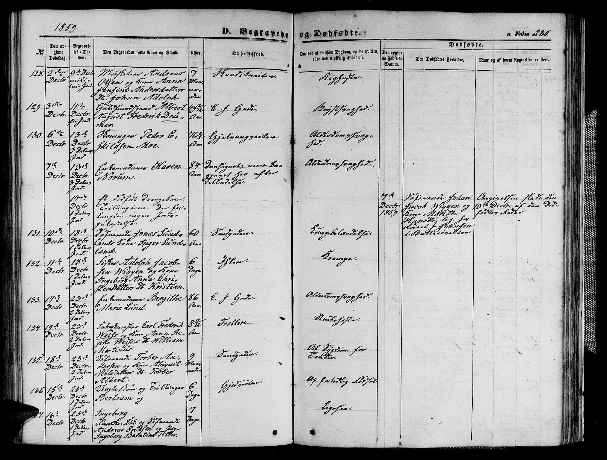 Ministerialprotokoller, klokkerbøker og fødselsregistre - Sør-Trøndelag, SAT/A-1456/602/L0139: Parish register (copy) no. 602C07, 1859-1864, p. 280