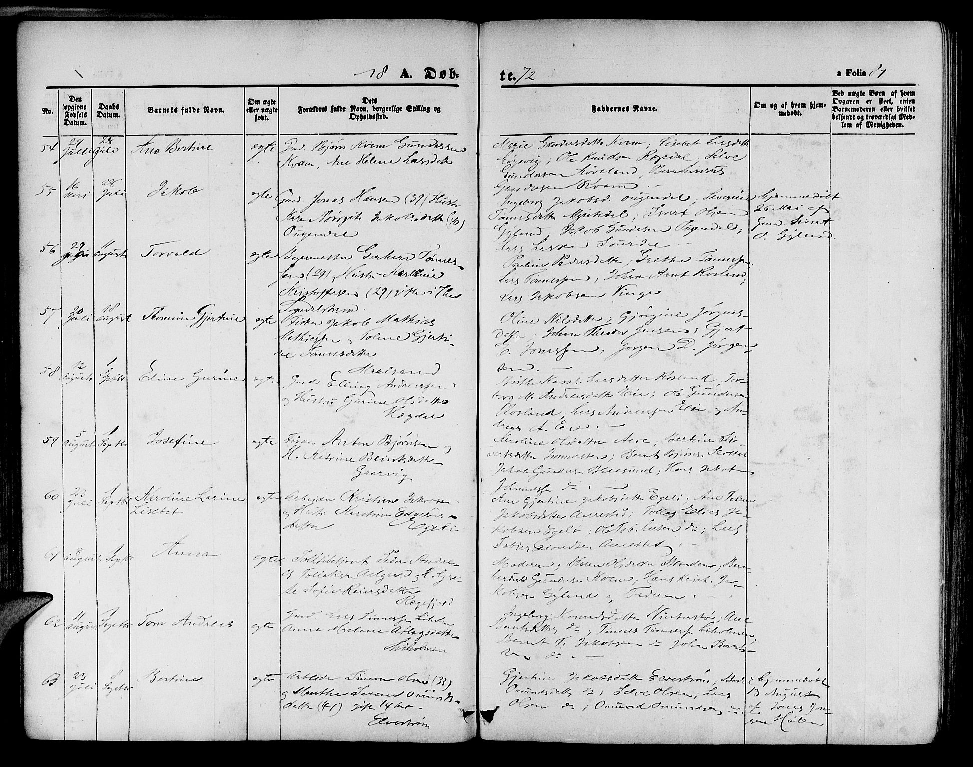 Sokndal sokneprestkontor, SAST/A-101808: Parish register (copy) no. B 3, 1865-1879, p. 87