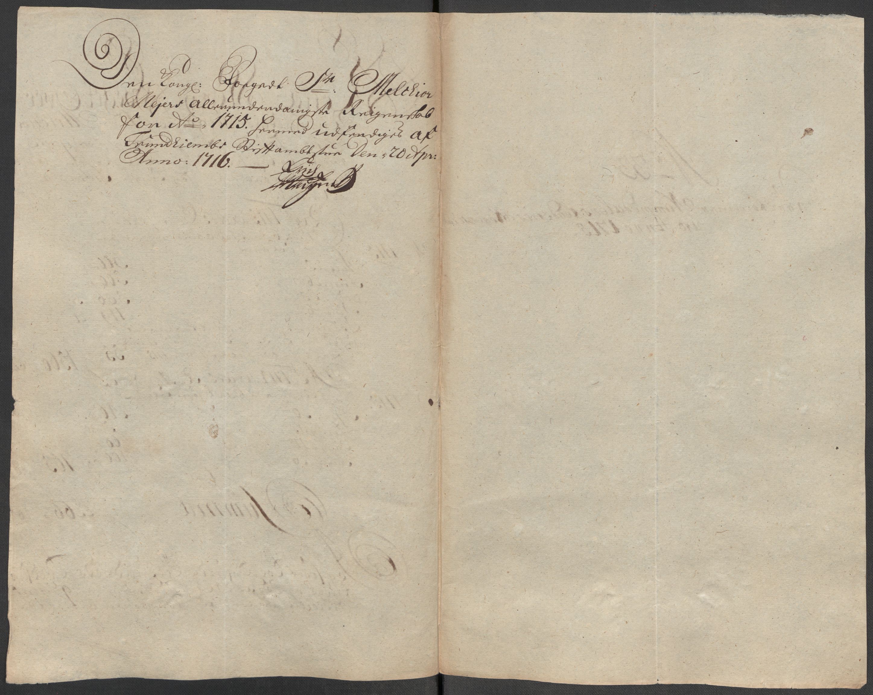 Rentekammeret inntil 1814, Reviderte regnskaper, Fogderegnskap, AV/RA-EA-4092/R64/L4436: Fogderegnskap Namdal, 1715, p. 241