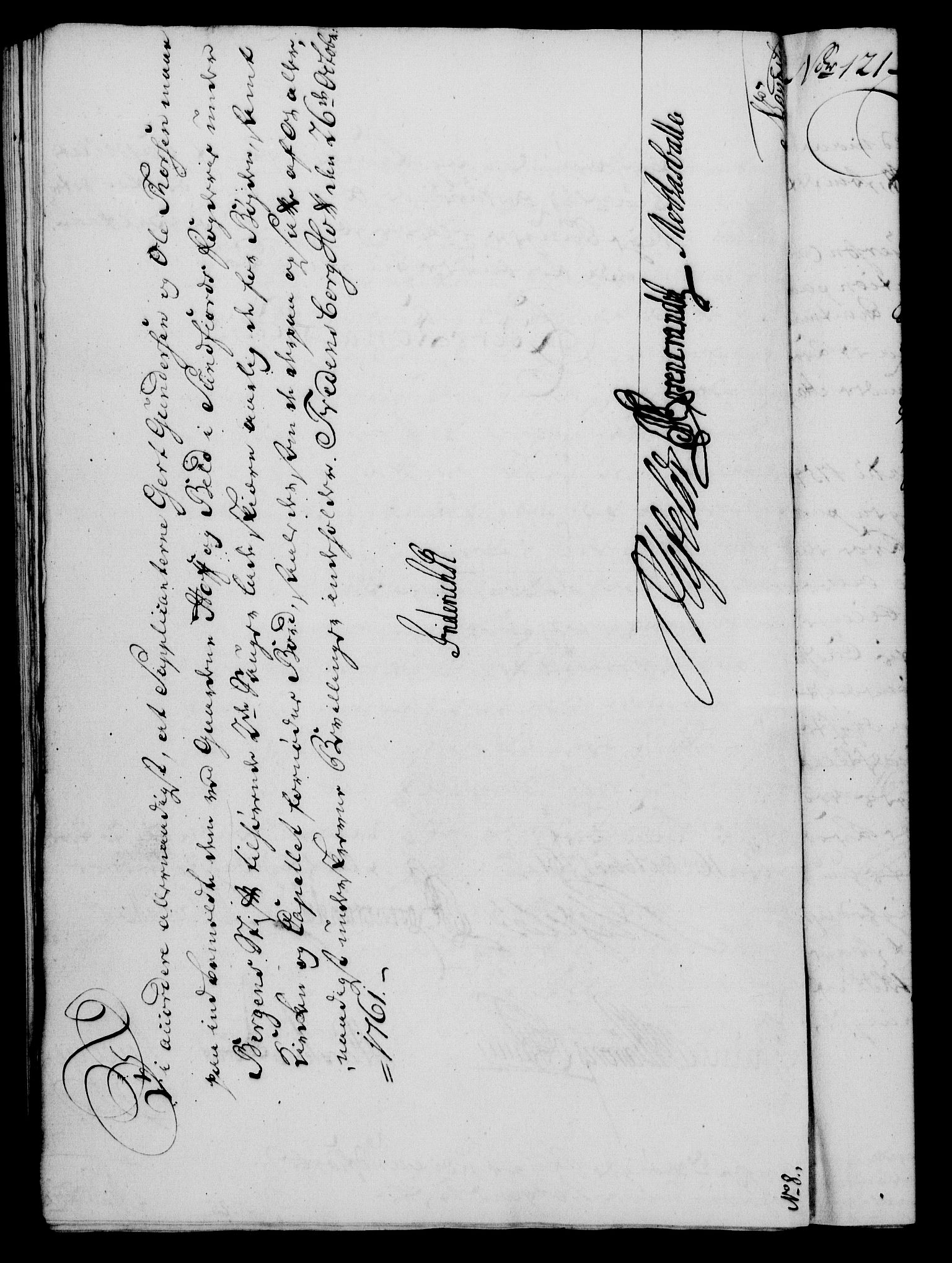 Rentekammeret, Kammerkanselliet, RA/EA-3111/G/Gf/Gfa/L0043: Norsk relasjons- og resolusjonsprotokoll (merket RK 52.43), 1761, p. 452