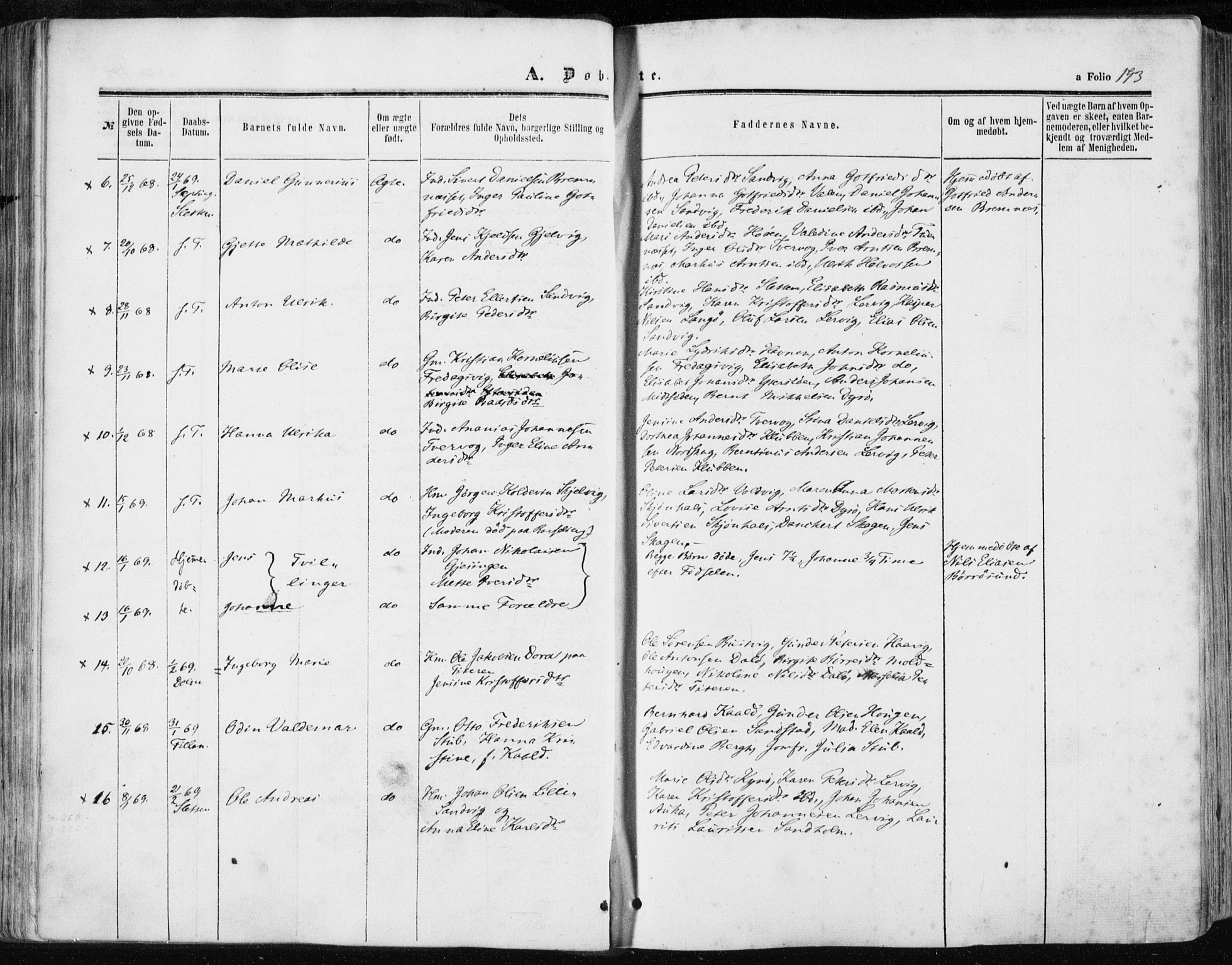 Ministerialprotokoller, klokkerbøker og fødselsregistre - Sør-Trøndelag, SAT/A-1456/634/L0531: Parish register (official) no. 634A07, 1861-1870, p. 193