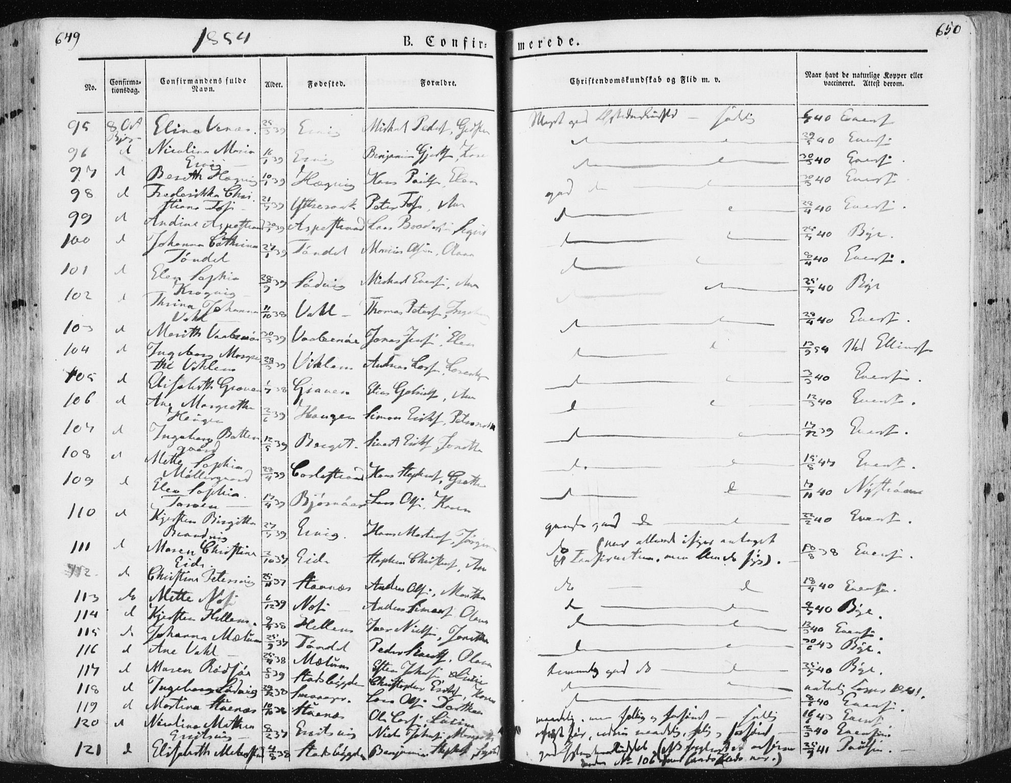 Ministerialprotokoller, klokkerbøker og fødselsregistre - Sør-Trøndelag, SAT/A-1456/659/L0736: Parish register (official) no. 659A06, 1842-1856, p. 649-650