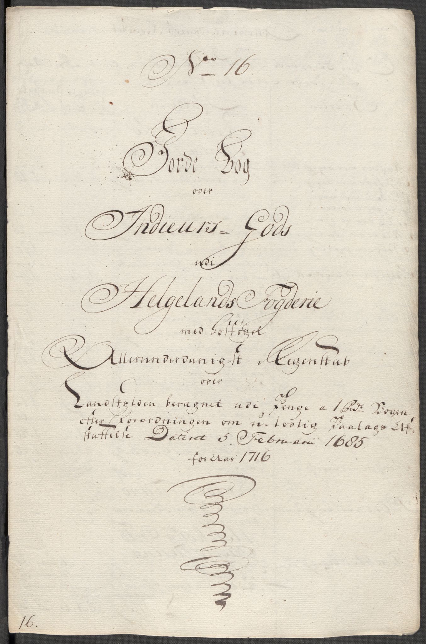 Rentekammeret inntil 1814, Reviderte regnskaper, Fogderegnskap, RA/EA-4092/R65/L4514: Fogderegnskap Helgeland, 1716, p. 204