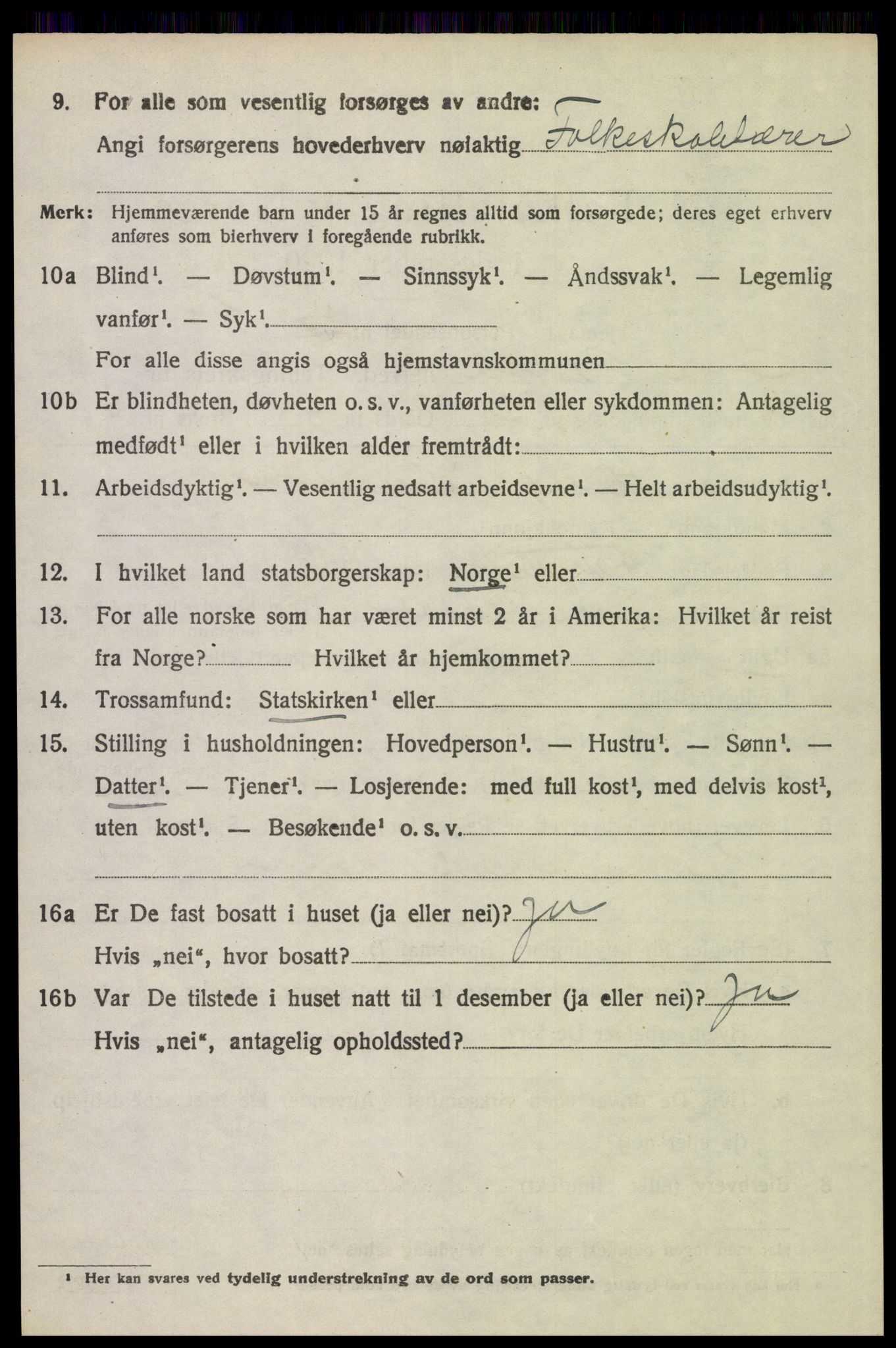 SAH, 1920 census for Øvre Rendal, 1920, p. 928