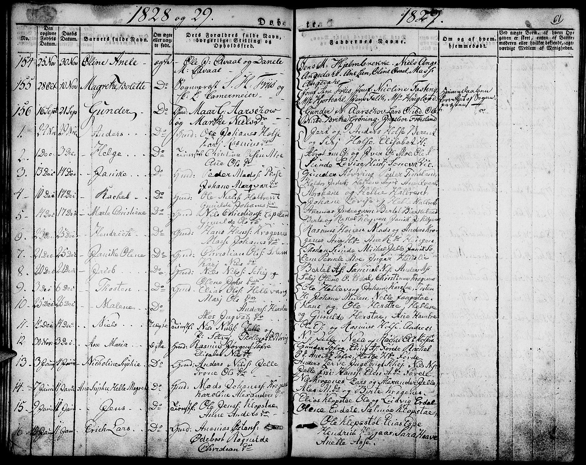 Førde sokneprestembete, SAB/A-79901/H/Haa/Haaa/L0006: Parish register (official) no. A 6, 1821-1842, p. 61