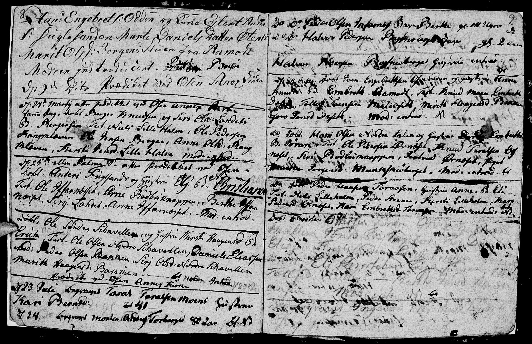 Trysil prestekontor, AV/SAH-PREST-046/H/Ha/Hab/L0003: Parish register (copy) no. 3, 1802-1813, p. 8-9