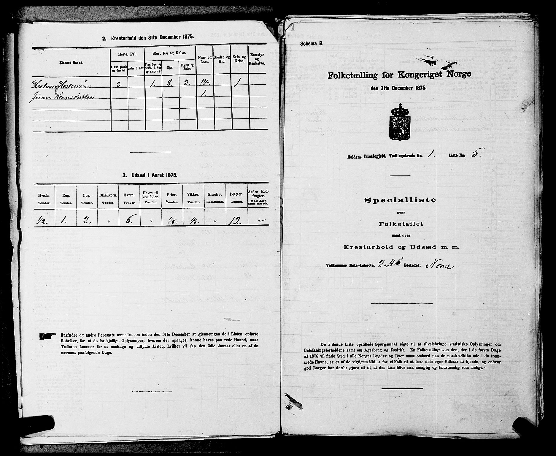 SAKO, 1875 census for 0819P Holla, 1875, p. 58