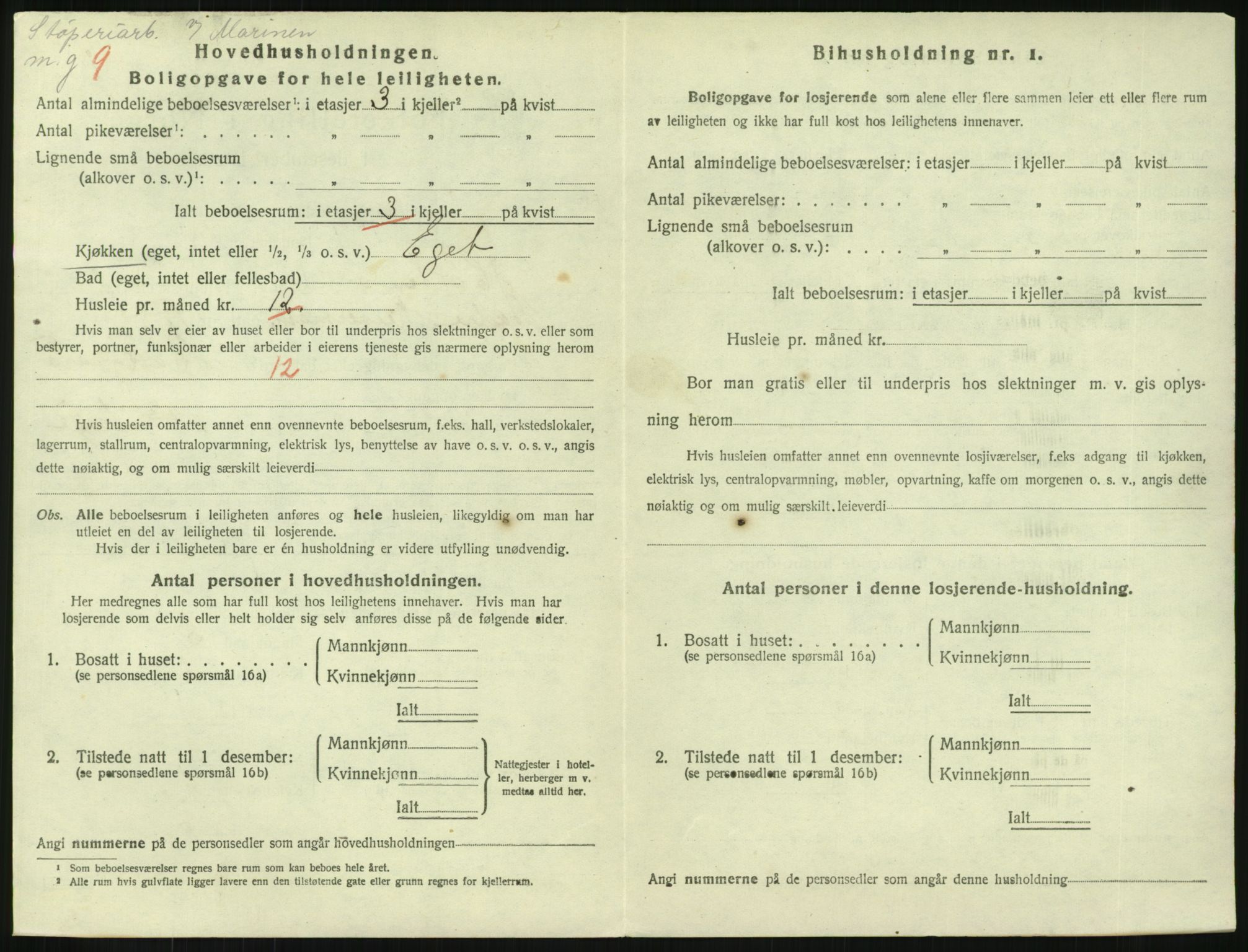 SAKO, 1920 census for Horten, 1920, p. 3804