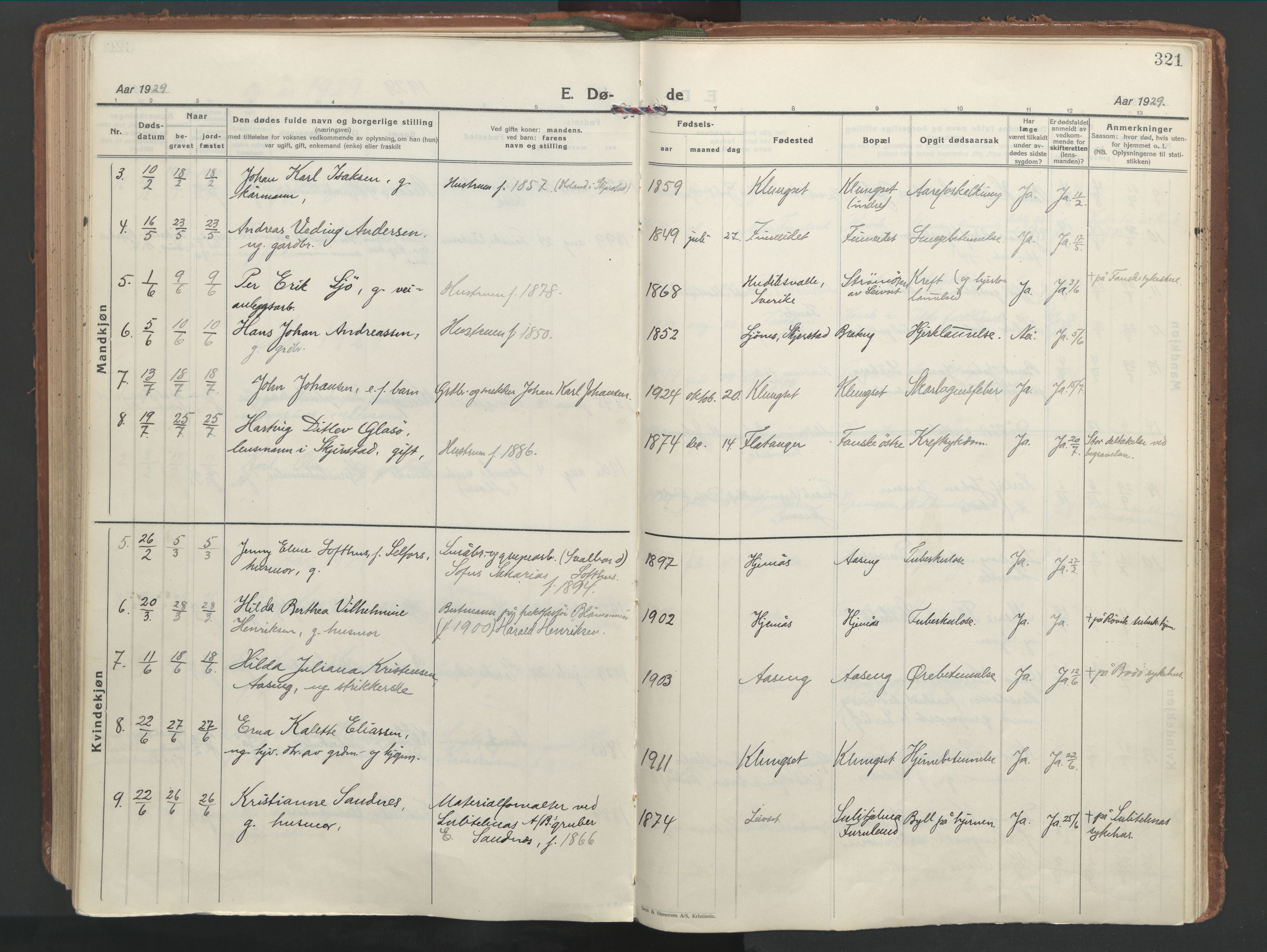 Ministerialprotokoller, klokkerbøker og fødselsregistre - Nordland, AV/SAT-A-1459/849/L0699: Parish register (official) no. 849A10, 1924-1937, p. 321