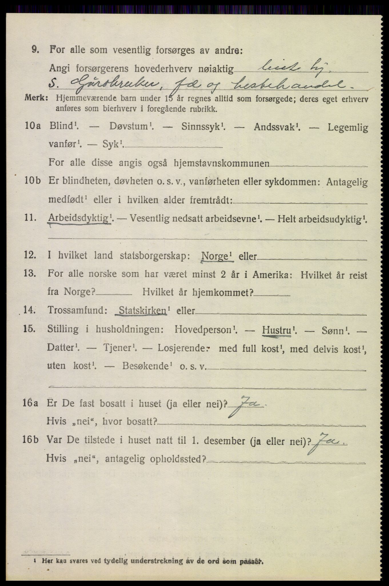 SAH, 1920 census for Nord-Fron, 1920, p. 6067