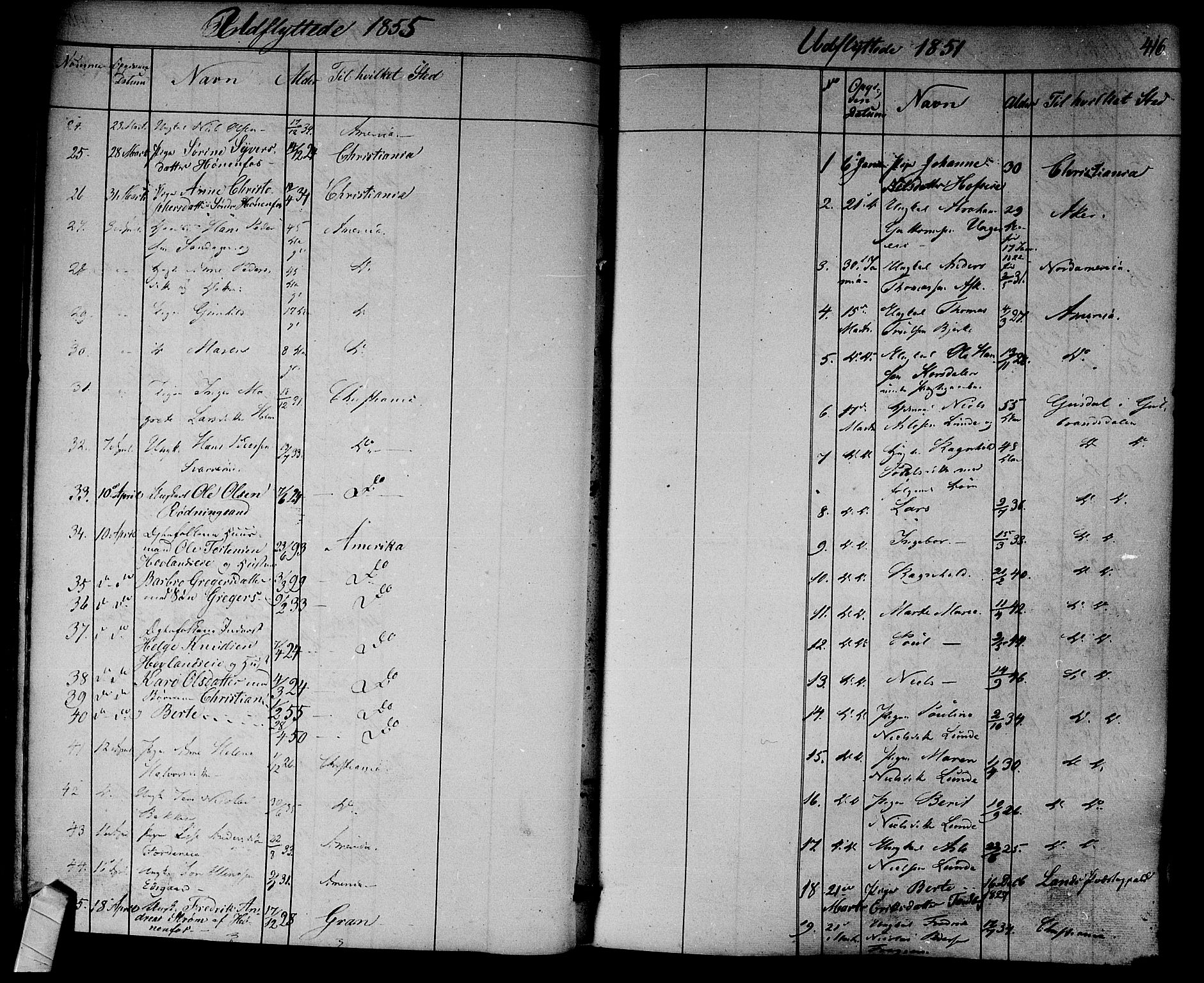 Norderhov kirkebøker, SAKO/A-237/F/Fa/L0011: Parish register (official) no. 11, 1847-1856, p. 416