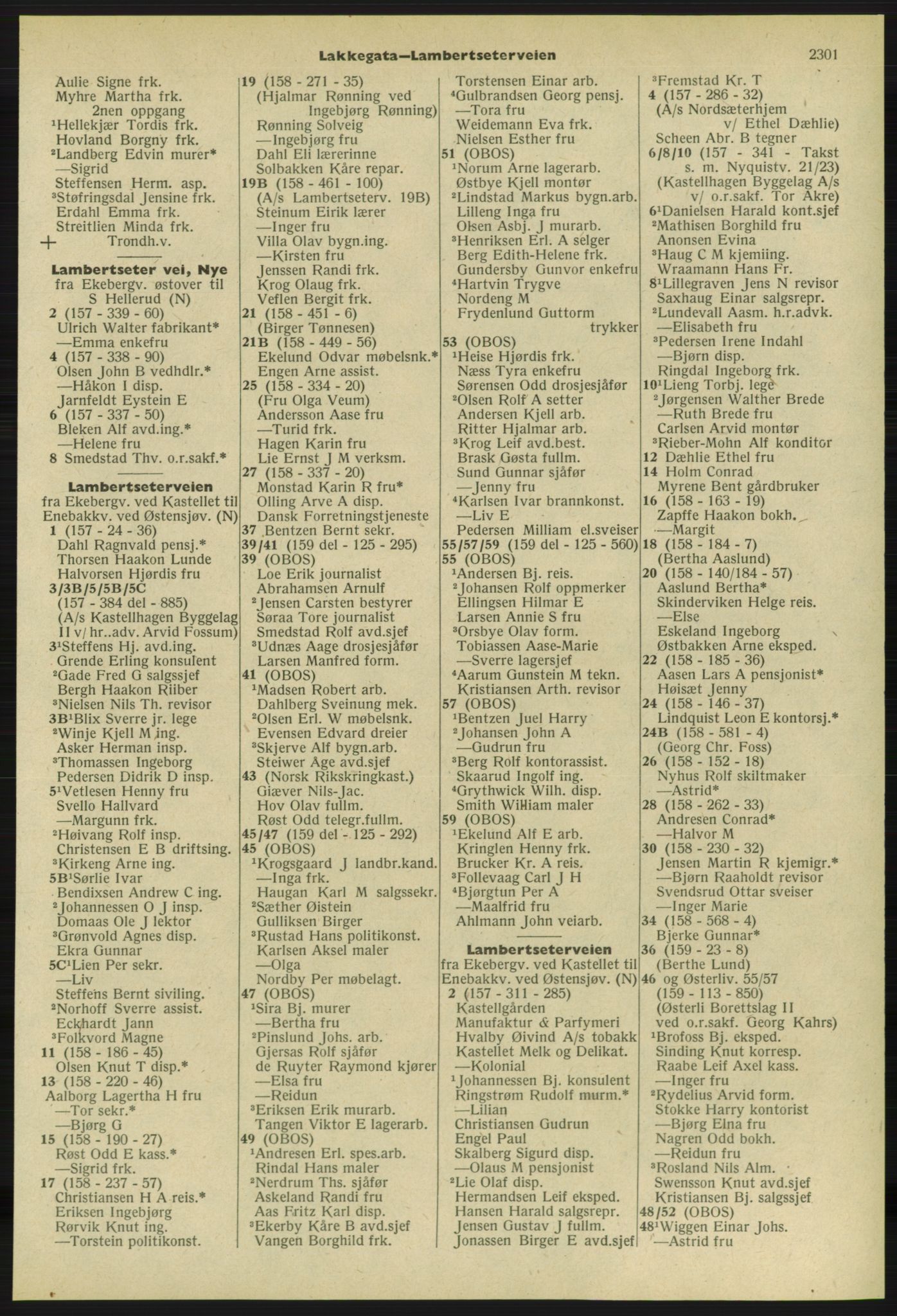 Kristiania/Oslo adressebok, PUBL/-, 1958-1959, p. 2301
