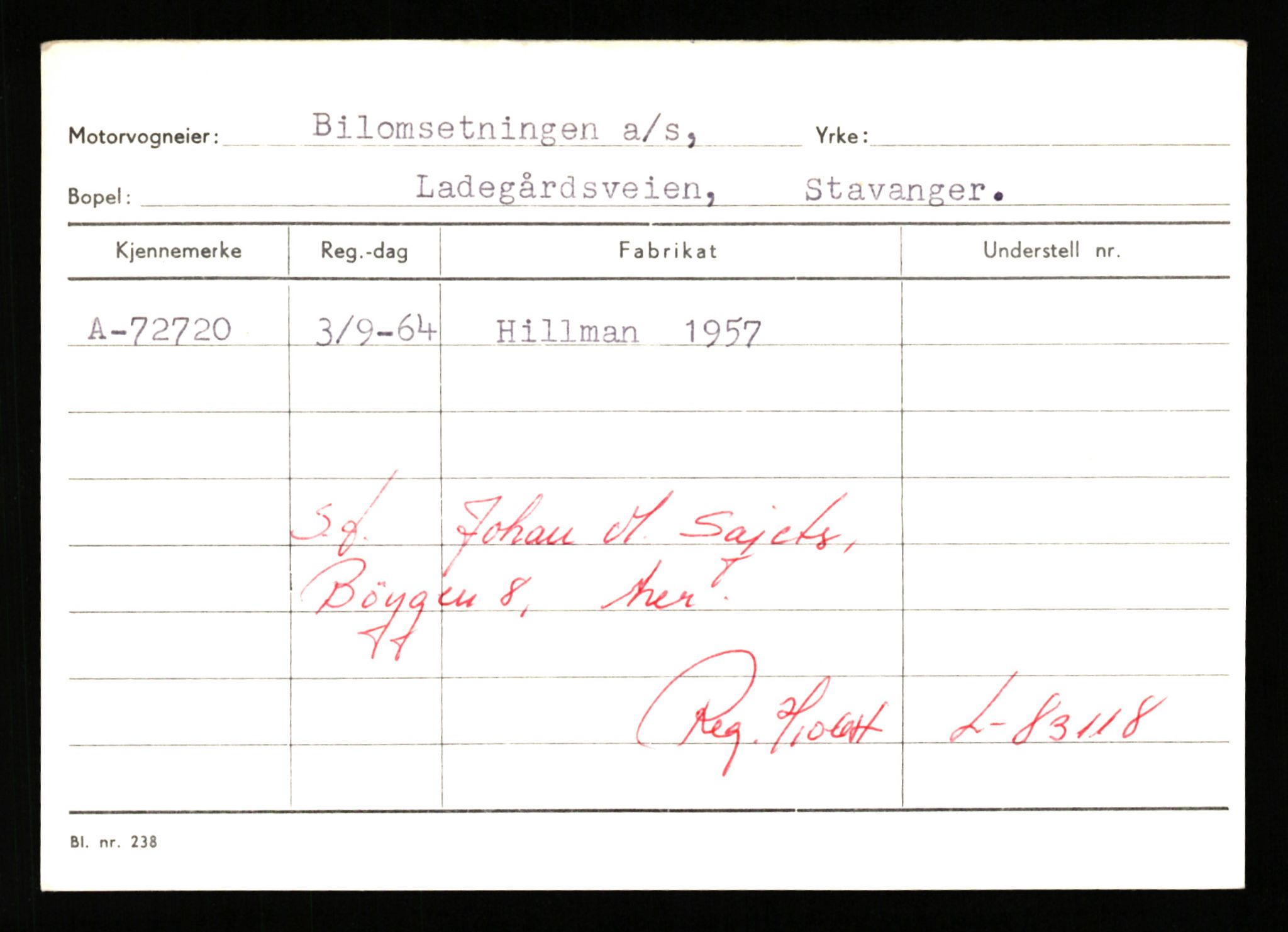 Stavanger trafikkstasjon, SAST/A-101942/0/G/L0008: Registreringsnummer: 67519 - 84533, 1930-1971, p. 805