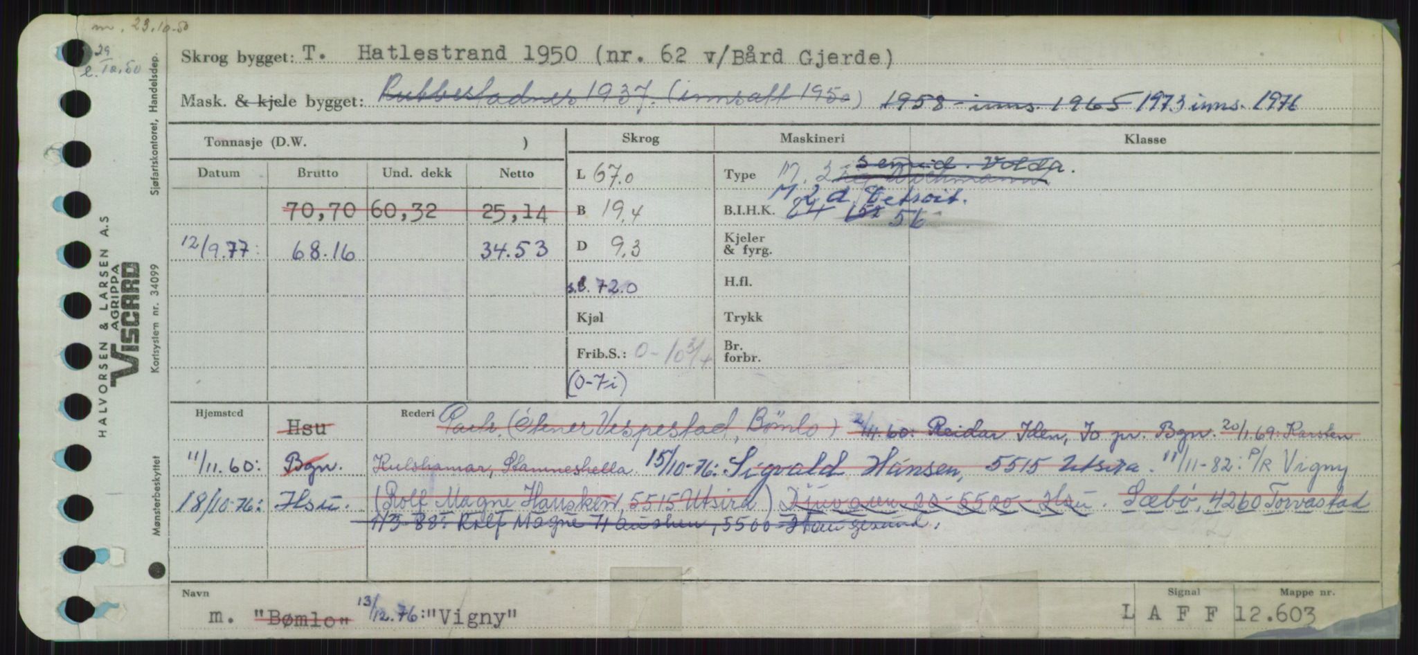 Sjøfartsdirektoratet med forløpere, Skipsmålingen, RA/S-1627/H/Ha/L0006/0002: Fartøy, Sver-Å / Fartøy, U-Å, p. 427