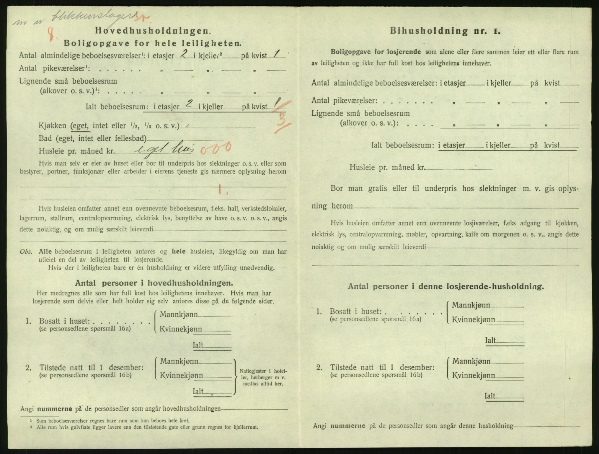 SAK, 1920 census for Grimstad, 1920, p. 1048