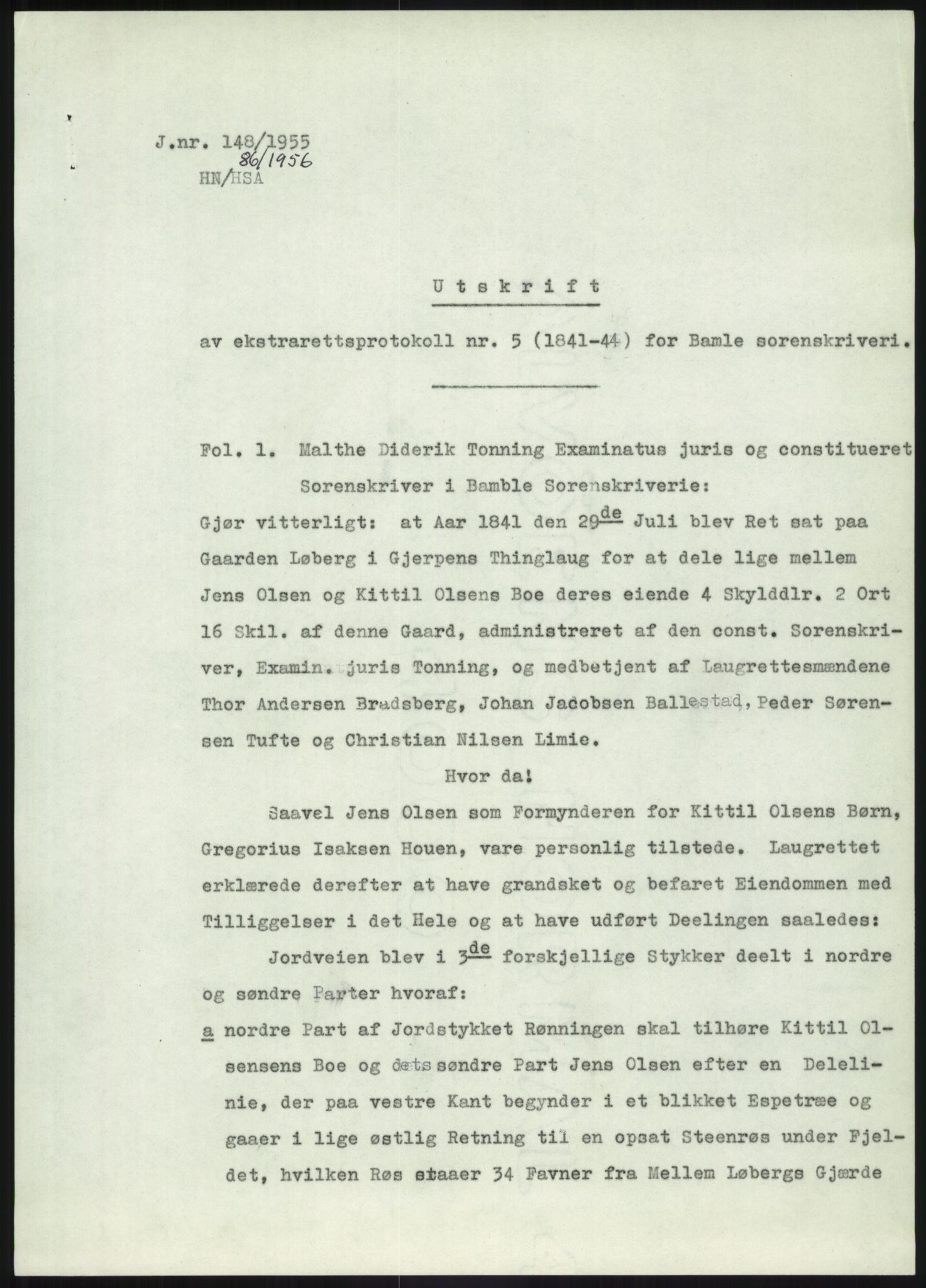 Statsarkivet i Kongsberg, SAKO/A-0001, 1954-1955, p. 408