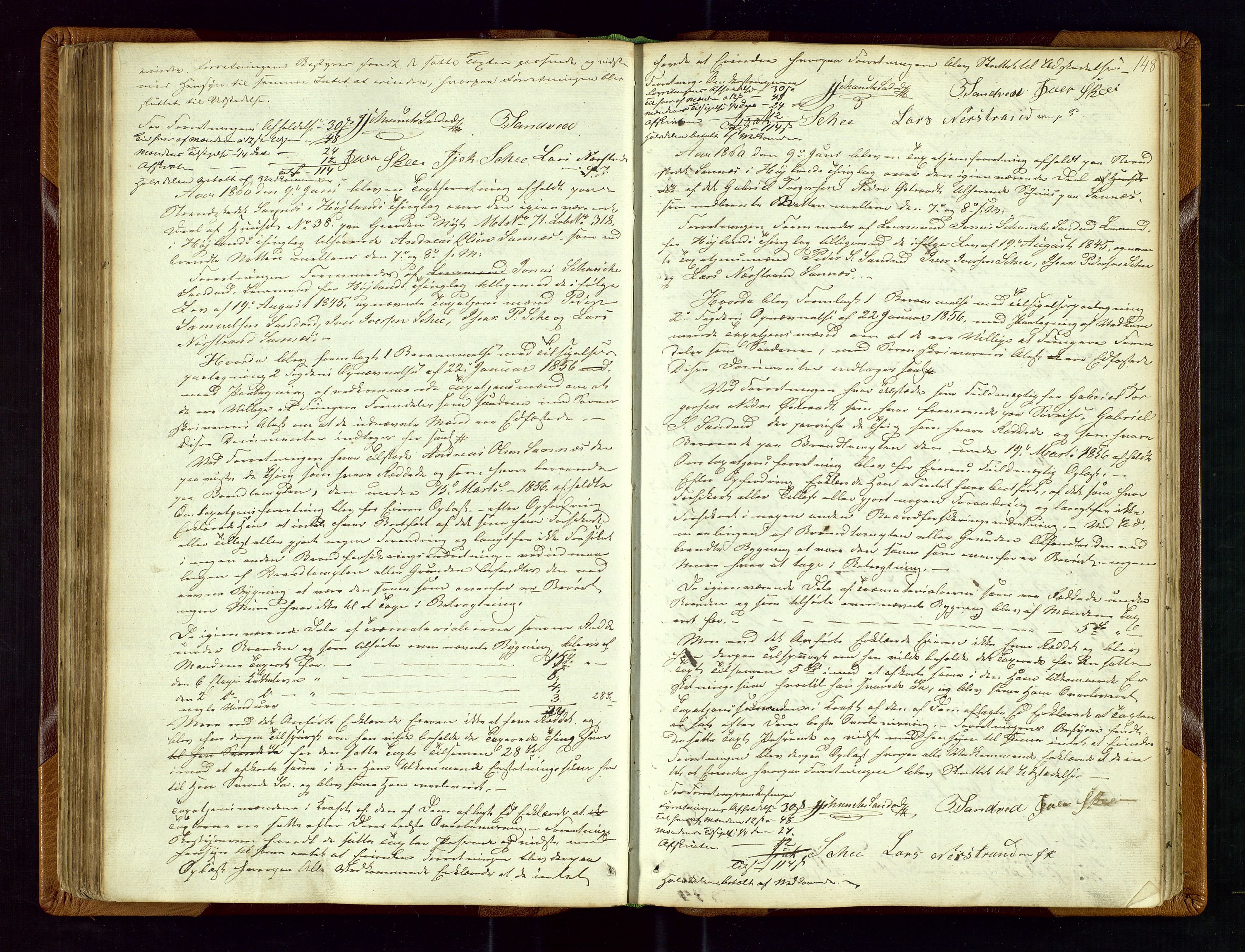 Høyland/Sandnes lensmannskontor, AV/SAST-A-100166/Goa/L0001: Takstprotokoll, 1846-1880, p. 147b-148a