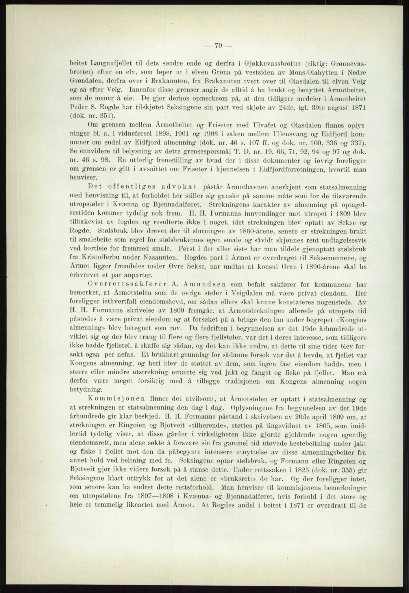 Høyfjellskommisjonen, AV/RA-S-1546/X/Xa/L0001: Nr. 1-33, 1909-1953, p. 676