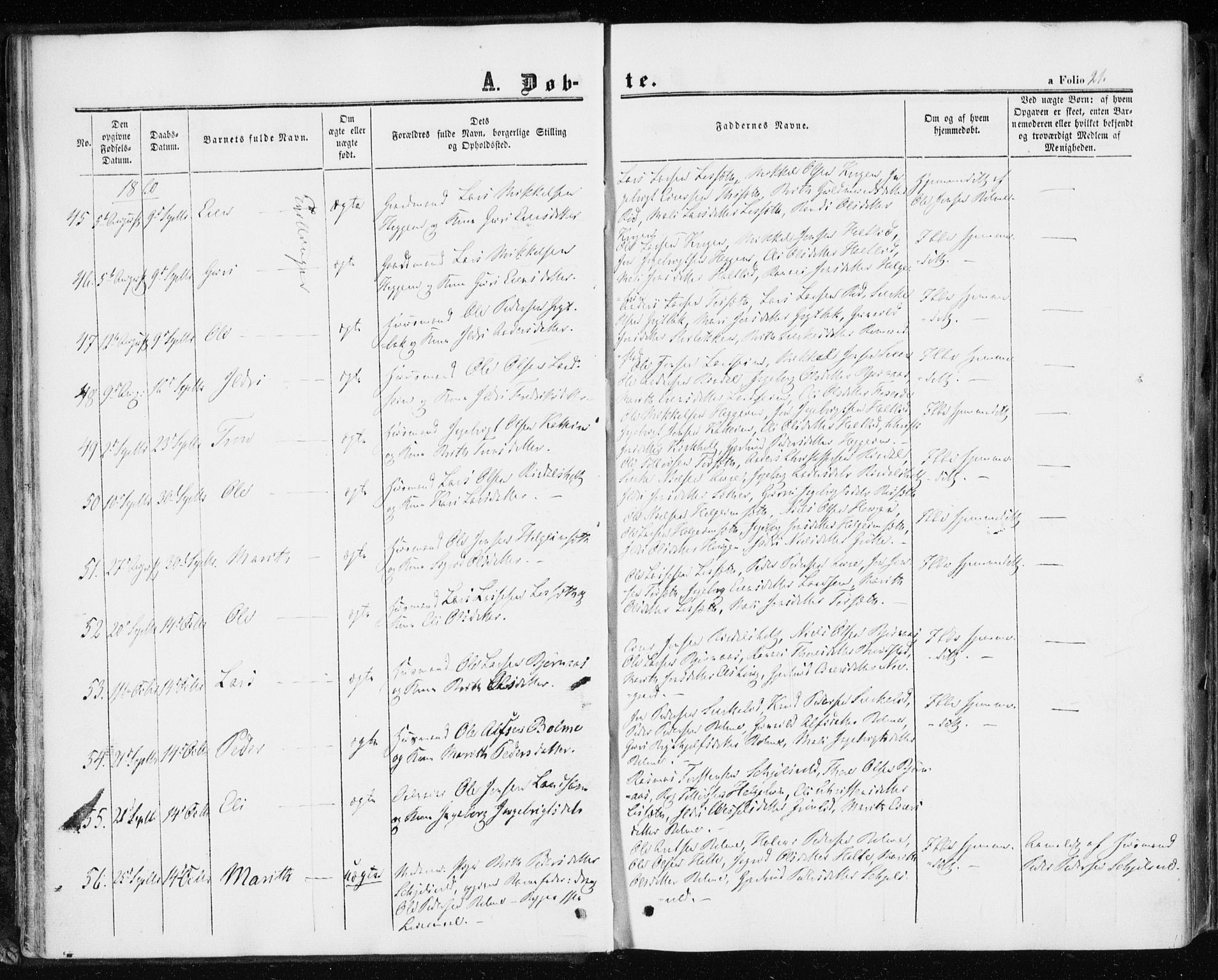 Ministerialprotokoller, klokkerbøker og fødselsregistre - Møre og Romsdal, AV/SAT-A-1454/598/L1067: Parish register (official) no. 598A01, 1858-1871, p. 21