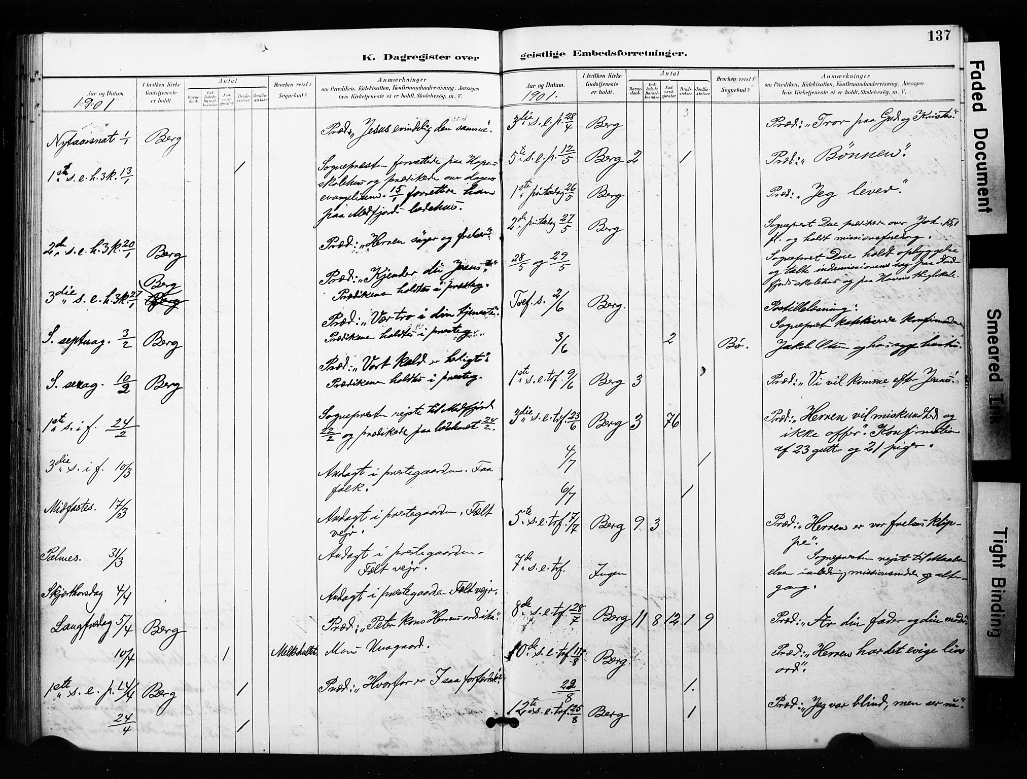 Berg sokneprestkontor, SATØ/S-1318/G/Ga/Gaa/L0005kirke: Parish register (official) no. 5, 1894-1905, p. 137