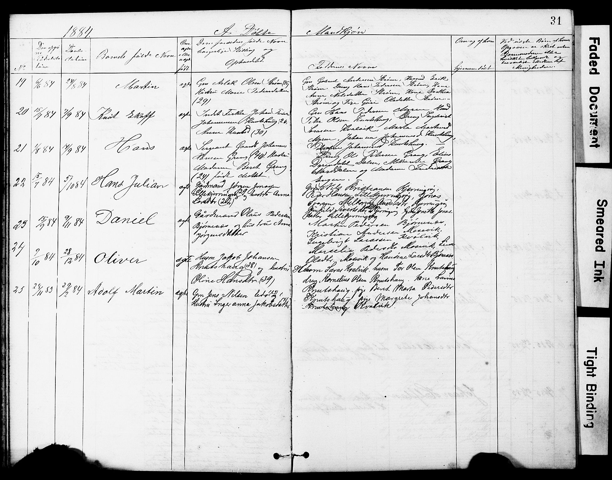 Ministerialprotokoller, klokkerbøker og fødselsregistre - Sør-Trøndelag, SAT/A-1456/634/L0541: Parish register (copy) no. 634C03, 1874-1891, p. 31