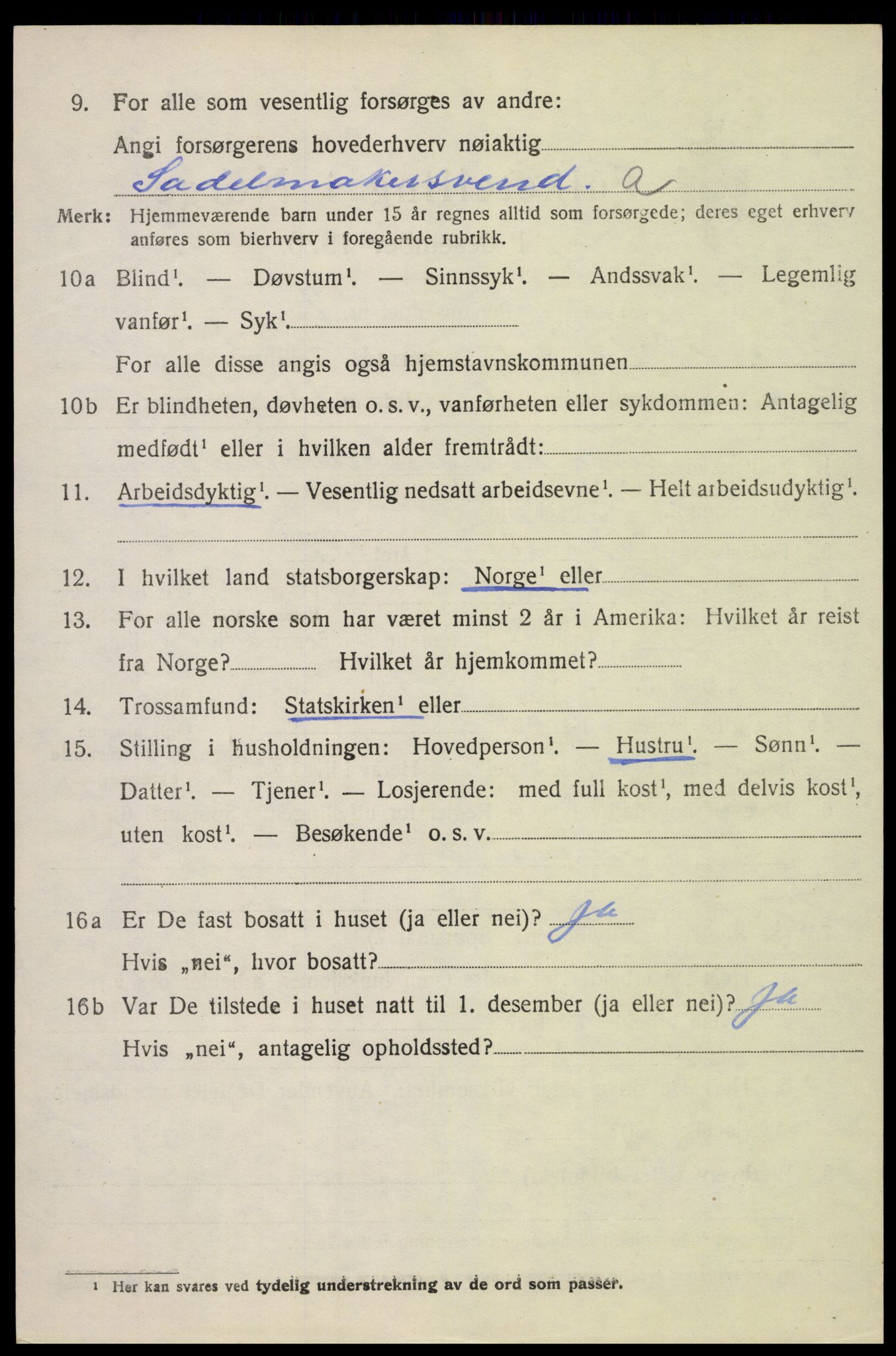 SAH, 1920 census for Romedal, 1920, p. 12092