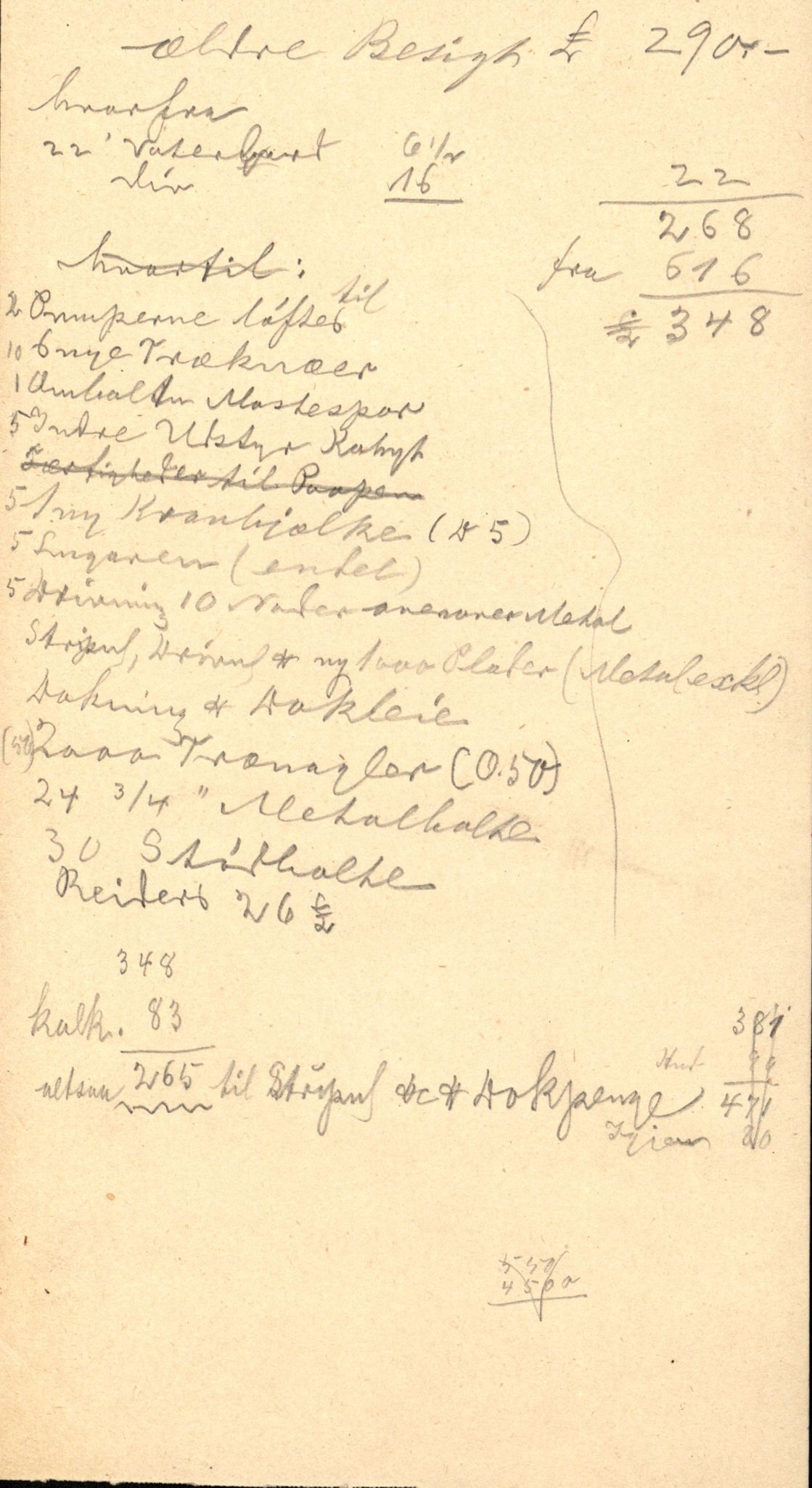 Pa 63 - Østlandske skibsassuranceforening, VEMU/A-1079/G/Ga/L0025/0005: Havaridokumenter / Jacbez, Brin, Eugenie, Lyna, Løvspring, Hurtig, 1890, p. 59