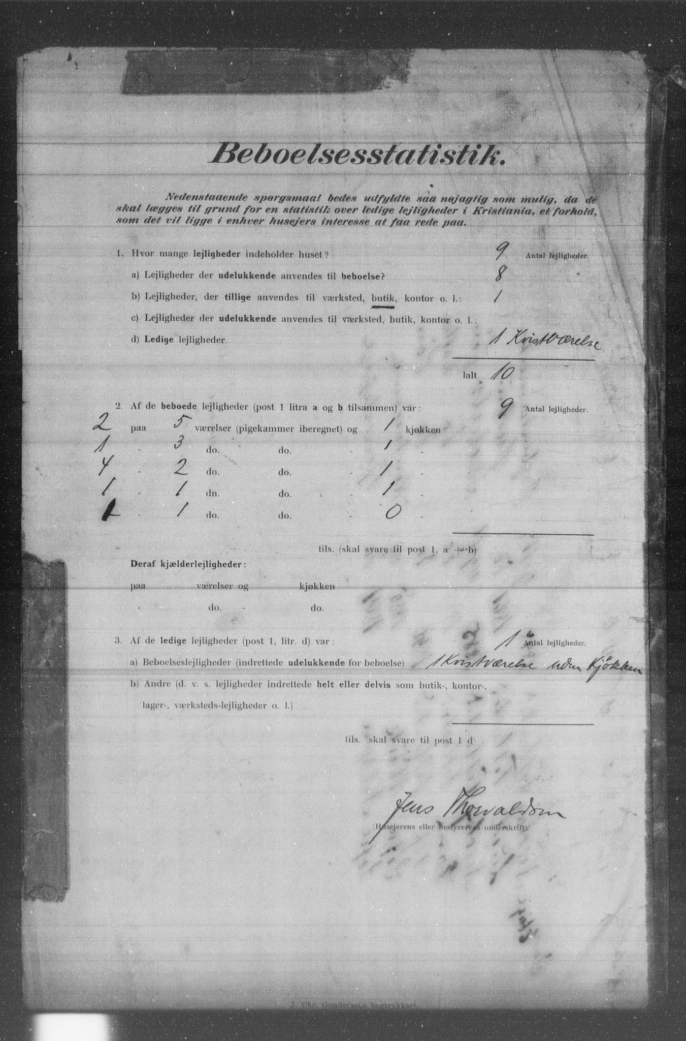 OBA, Municipal Census 1902 for Kristiania, 1902, p. 189