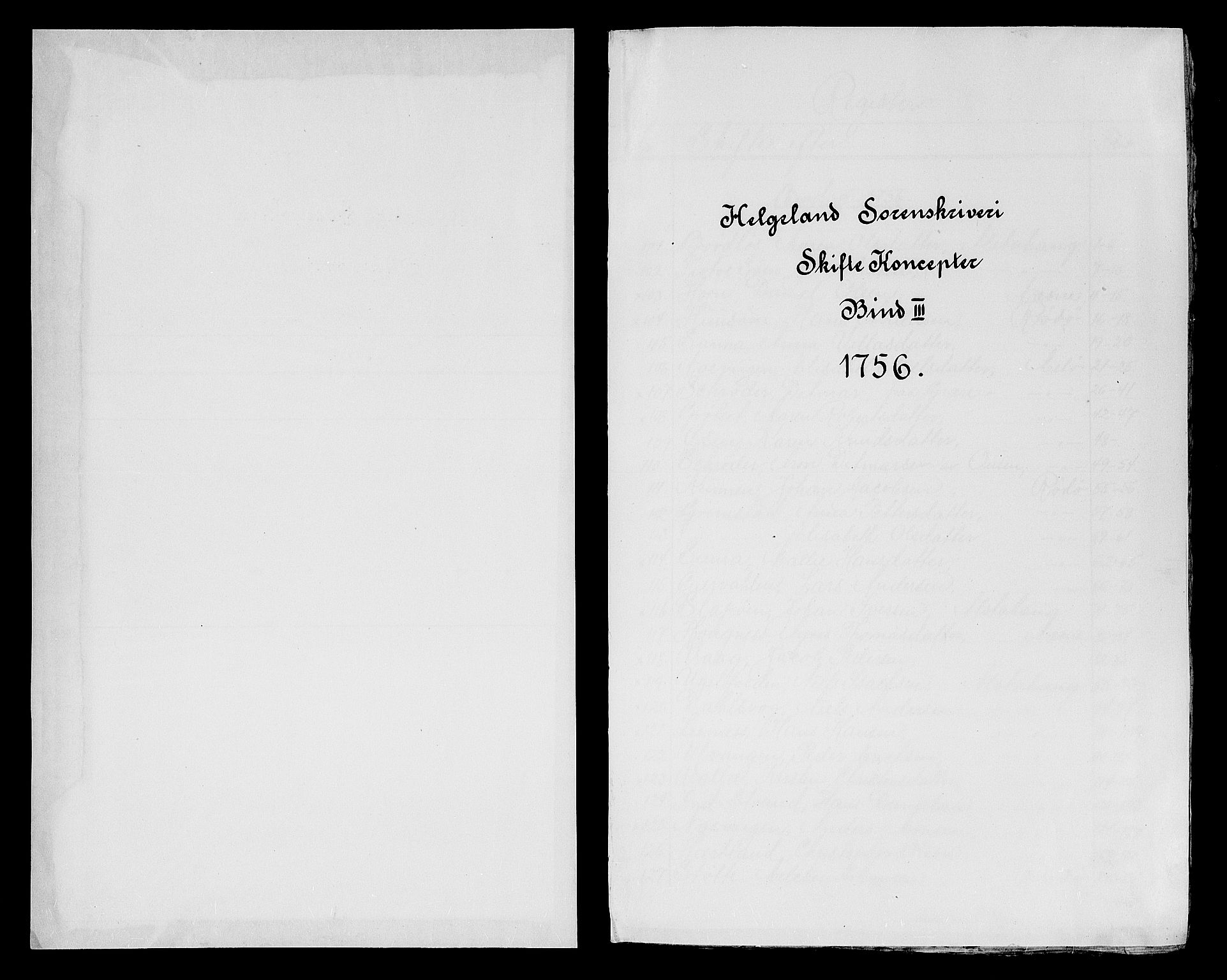 Helgeland sorenskriveri, SAT/A-0004/3/3A/L0038: Konseptprotokoll 23, 1756