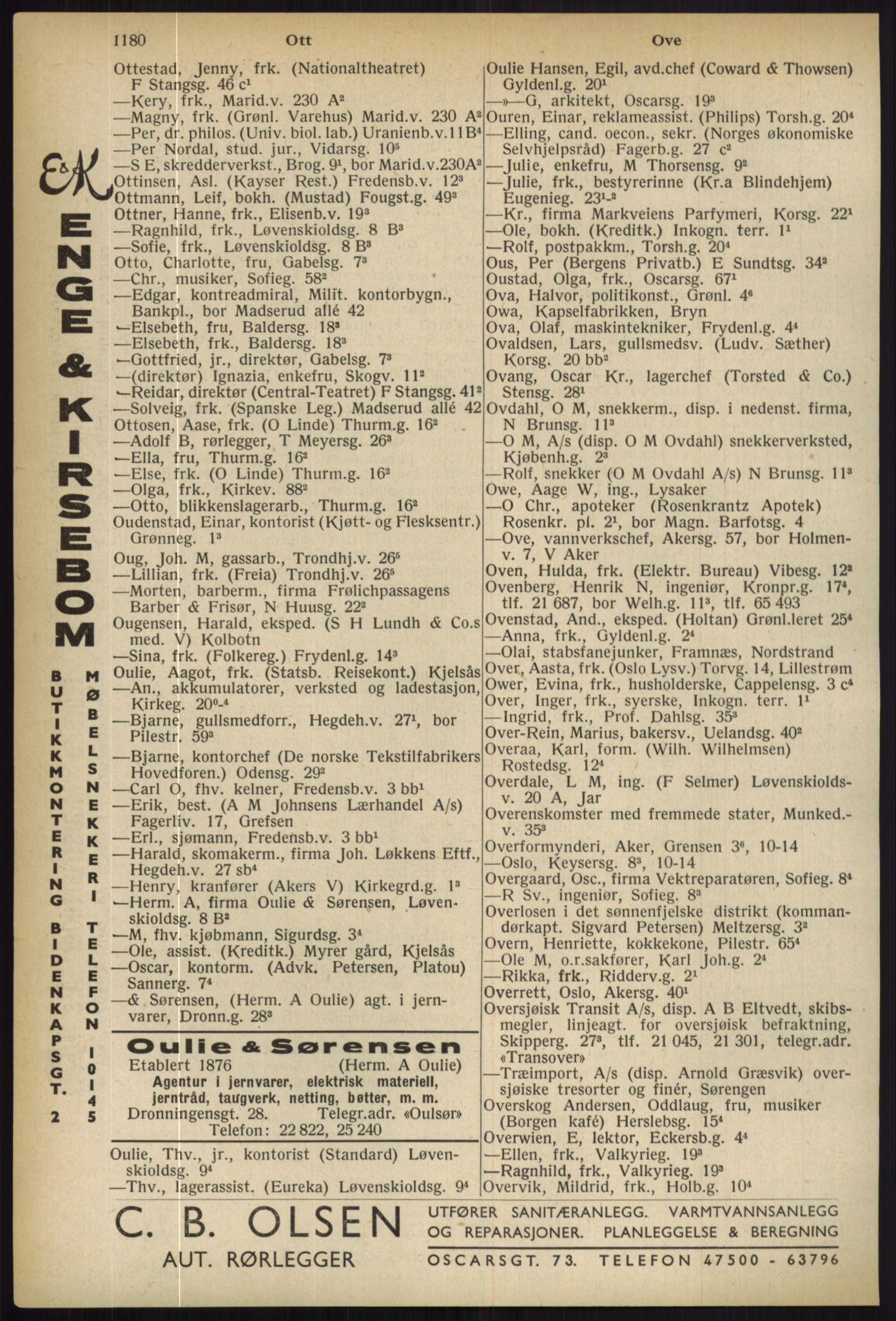 Kristiania/Oslo adressebok, PUBL/-, 1936, p. 1180