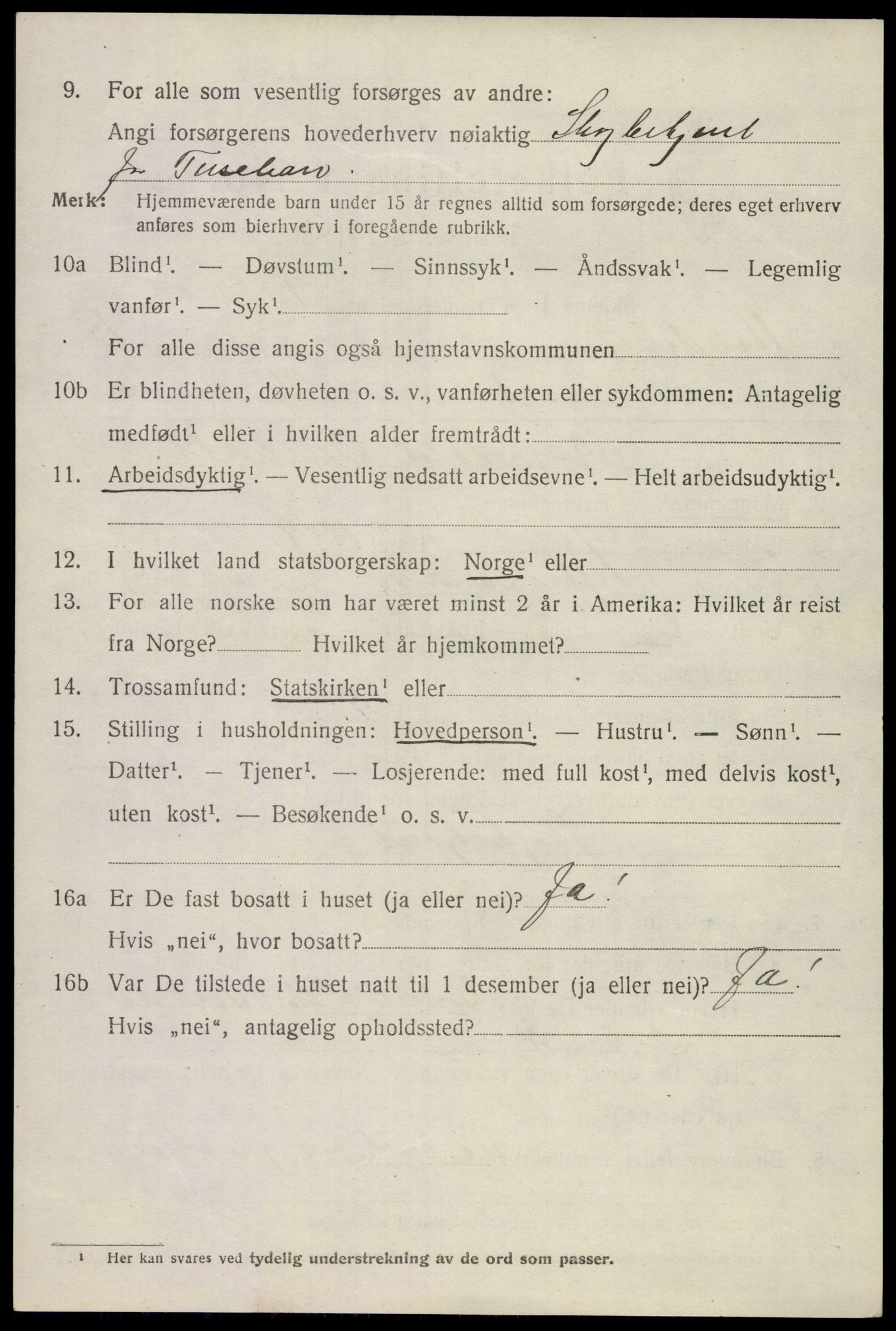 SAKO, 1920 census for Andebu, 1920, p. 5339