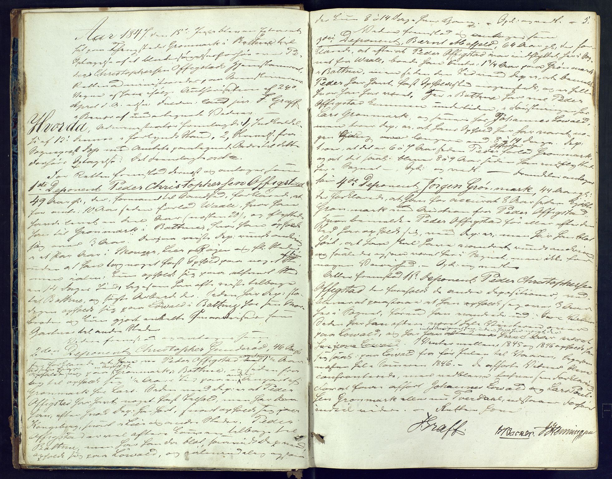 Nordre Jarlsberg sorenskriveri, AV/SAKO-A-80/F/Fb/Fba/L0009: Ekstrarettsprotokoll, 1847-1850, p. 5