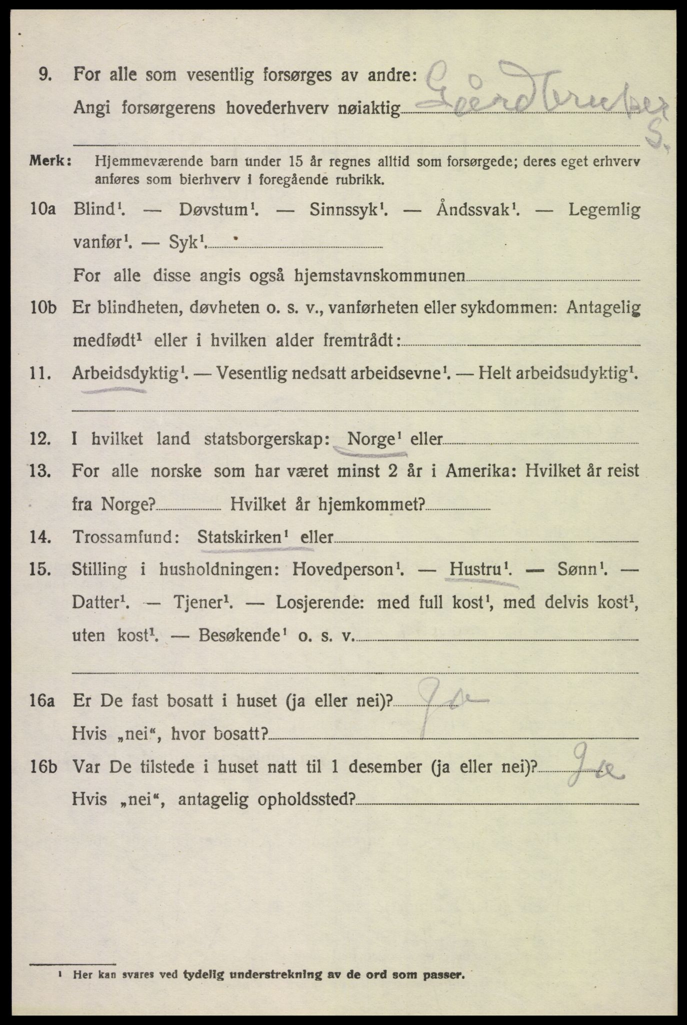 SAH, 1920 census for Stange, 1920, p. 17840