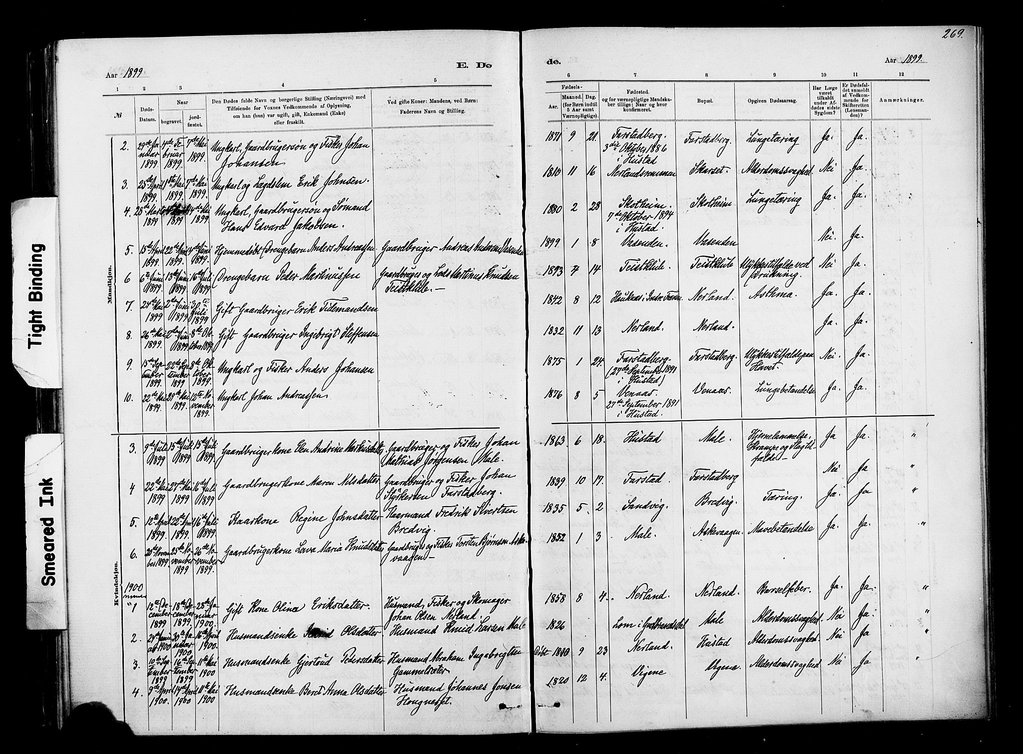 Ministerialprotokoller, klokkerbøker og fødselsregistre - Møre og Romsdal, AV/SAT-A-1454/567/L0778: Parish register (official) no. 567A01, 1881-1903, p. 269