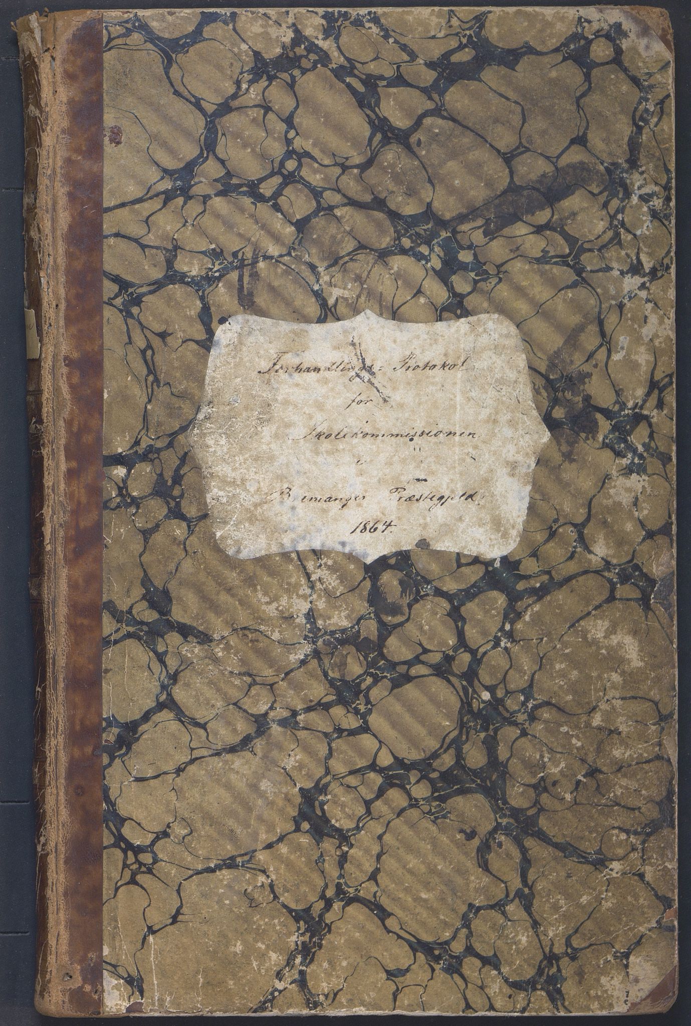 Bremanger kommune. Skulestyret, VLFK/K-14381.510/100/L0001: møtebok for Bremanger skulestyre, 1864-1890