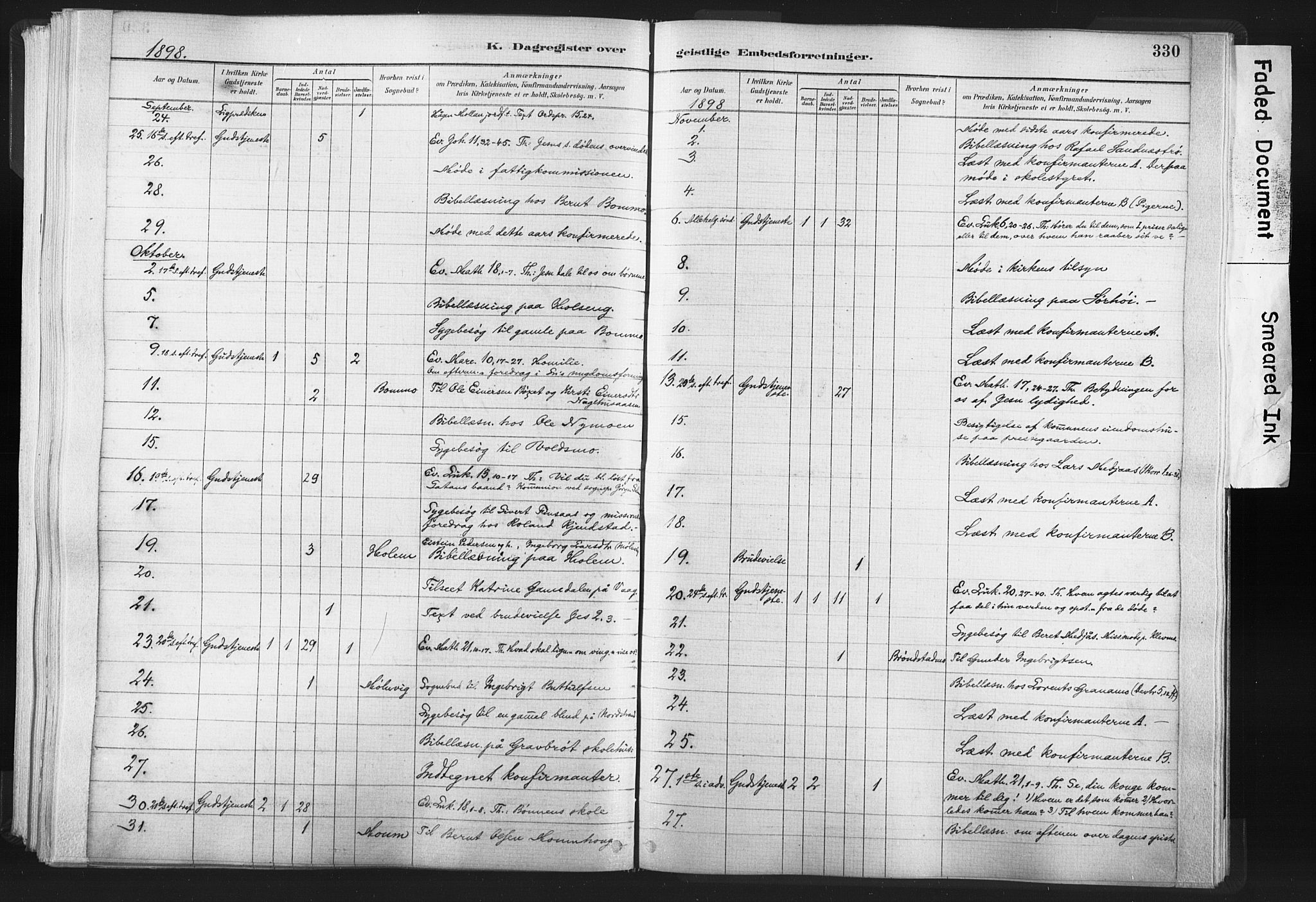 Ministerialprotokoller, klokkerbøker og fødselsregistre - Nord-Trøndelag, SAT/A-1458/749/L0474: Parish register (official) no. 749A08, 1887-1903, p. 330